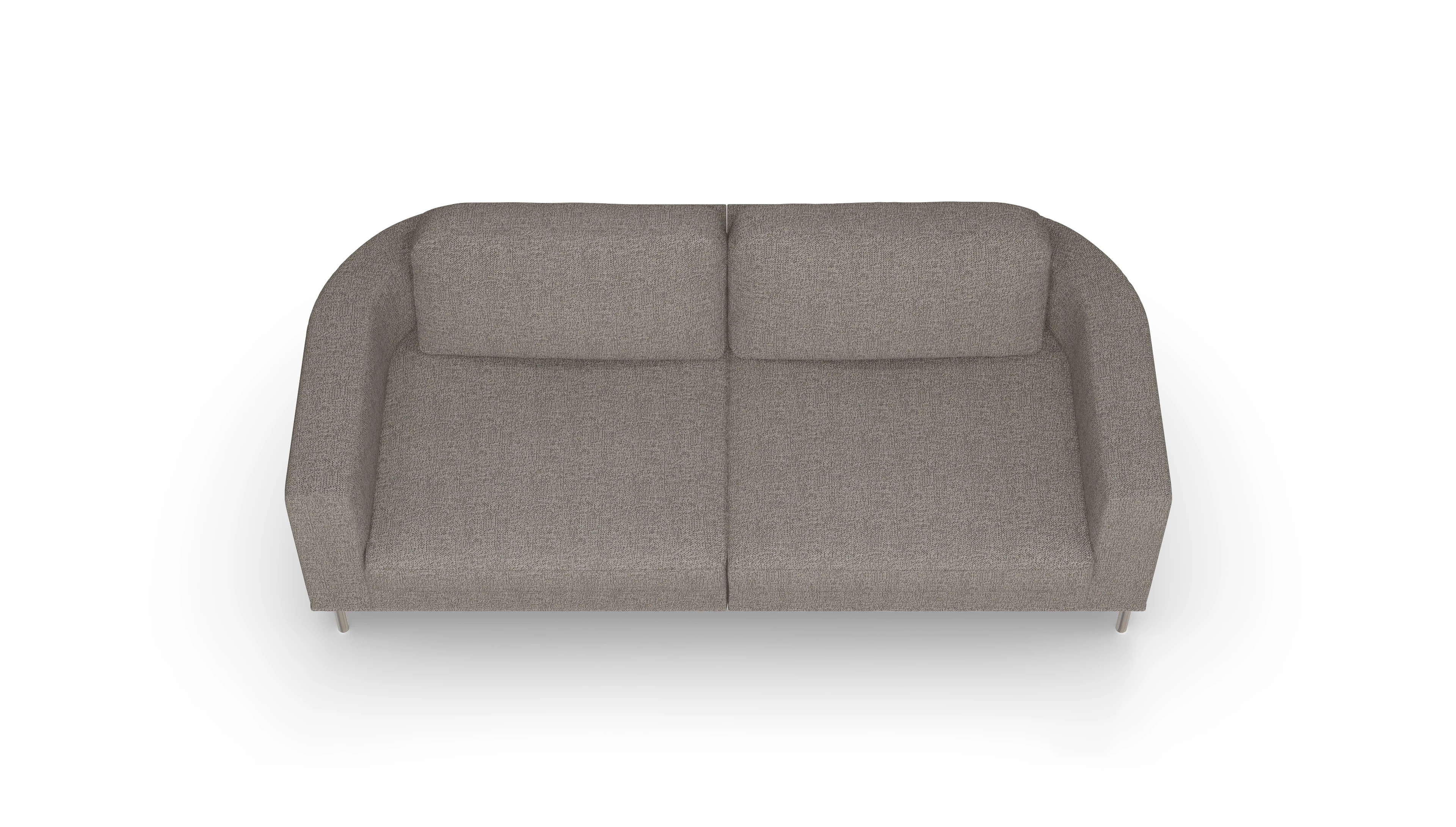 Designer-Stoffsofa Girando Ansicht des Produktes Girando 3-Sitzer in Stoff beige