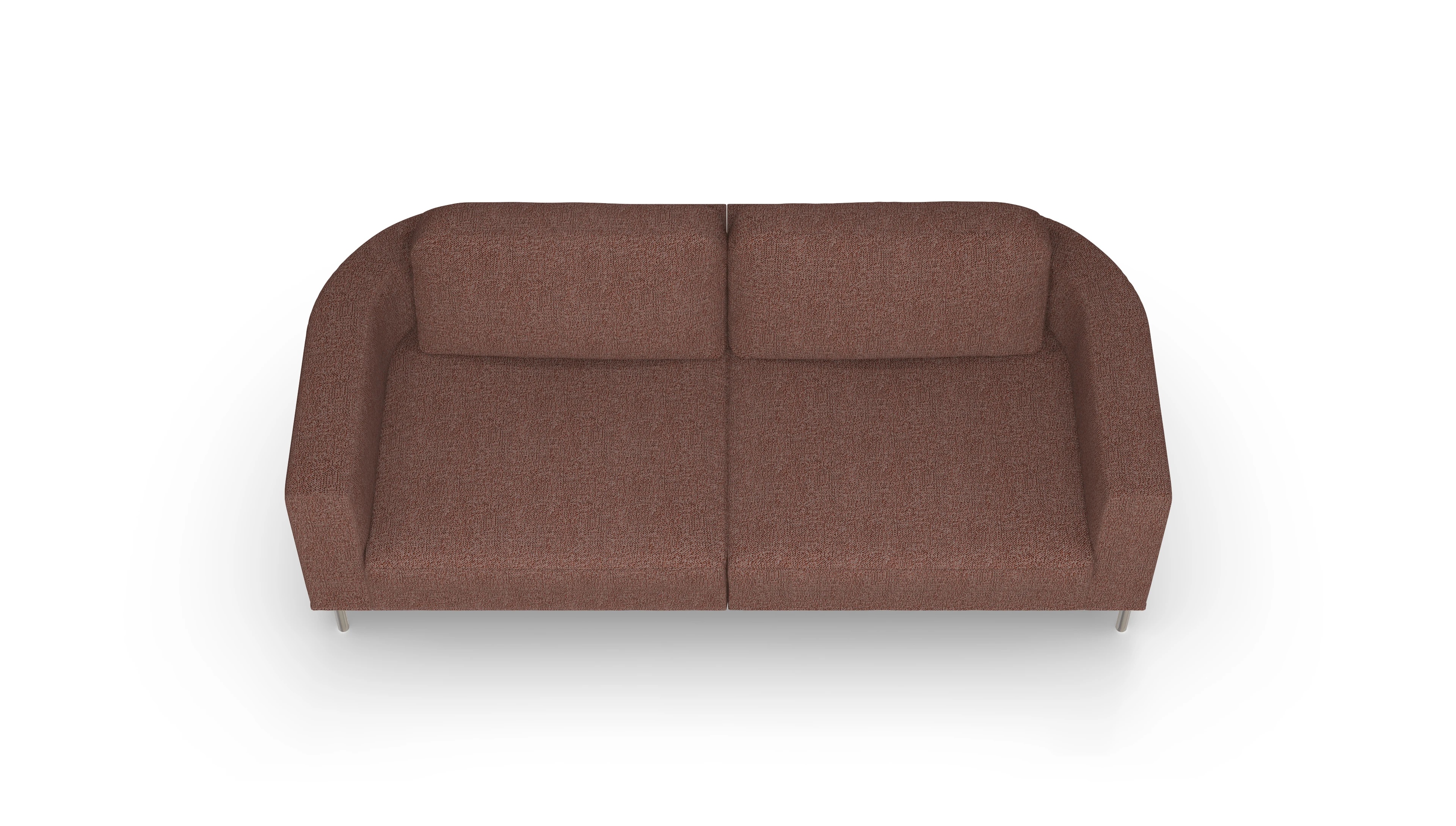 Designer-Stoffsofa Girando Ansicht des Produktes Girando 3-Sitzer in Stoff rot