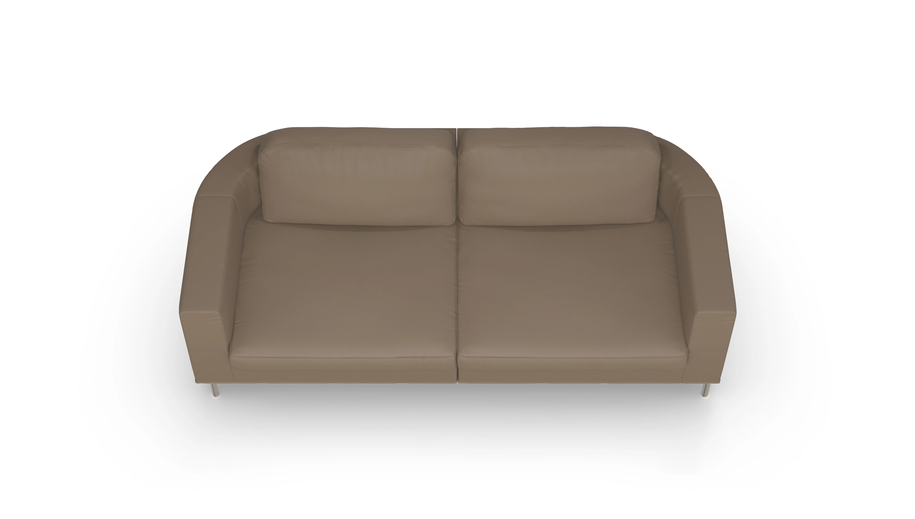 Ansicht des Produktes Girando 3-Sitzer in Leder beige