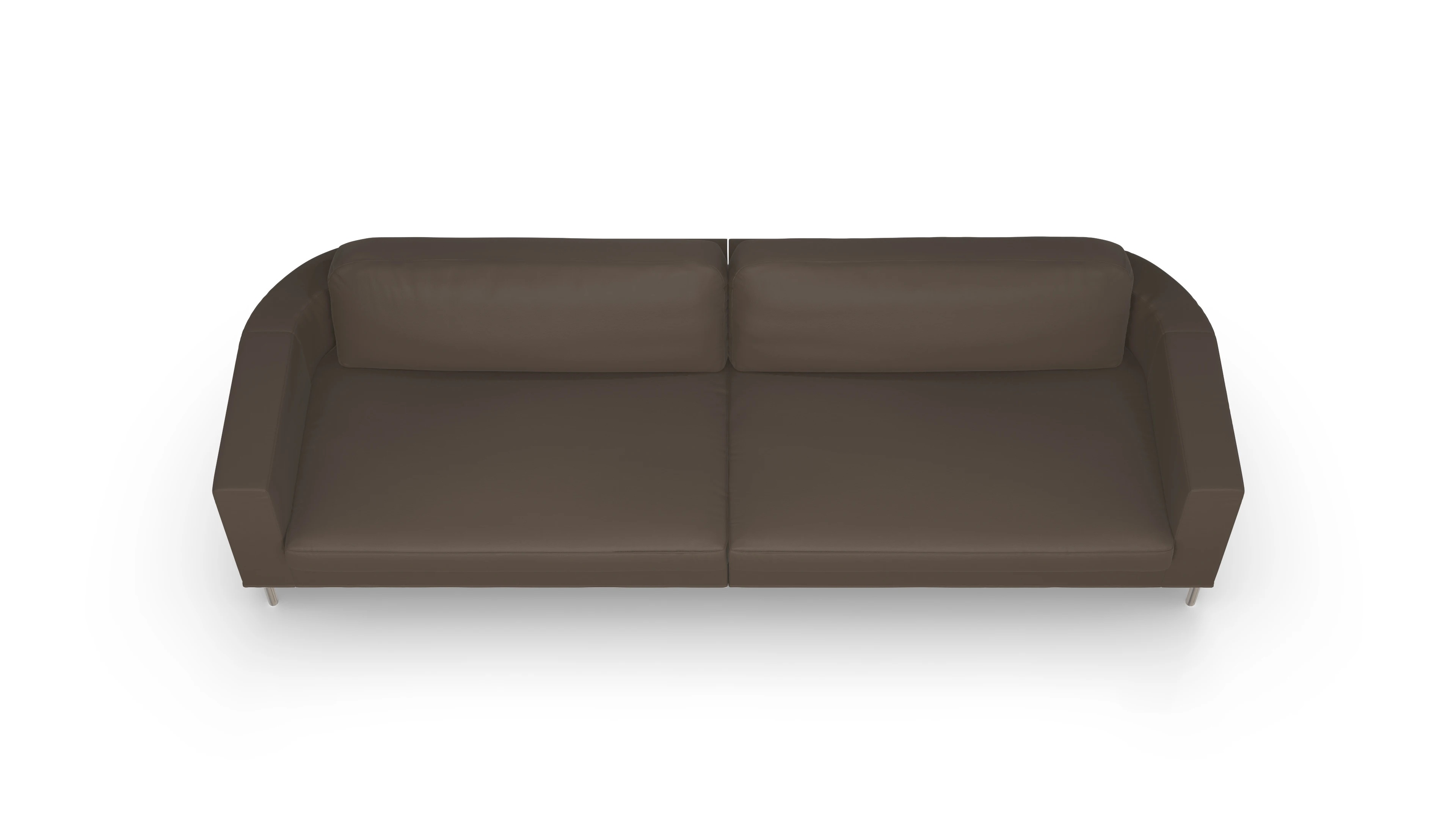 Designer-Ledersofa Girando Ansicht des Produktes Girando 4-Sitzer in Leder beige