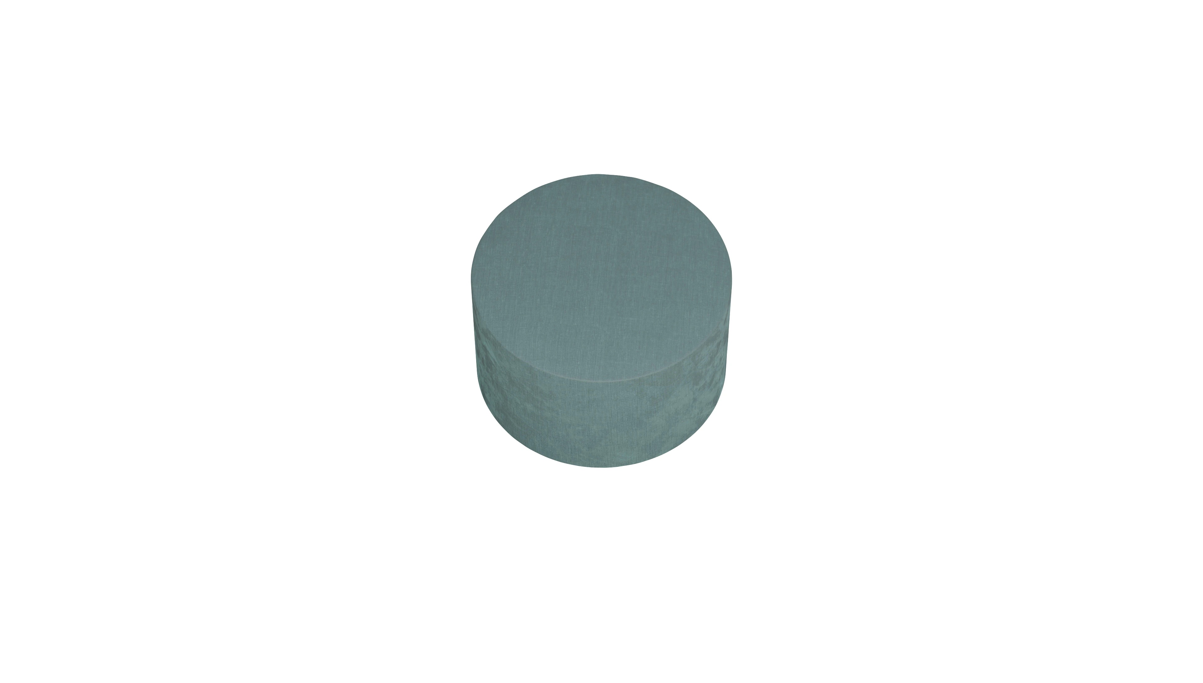 Ansicht des Produktes Girando Hocker in Stoff blau