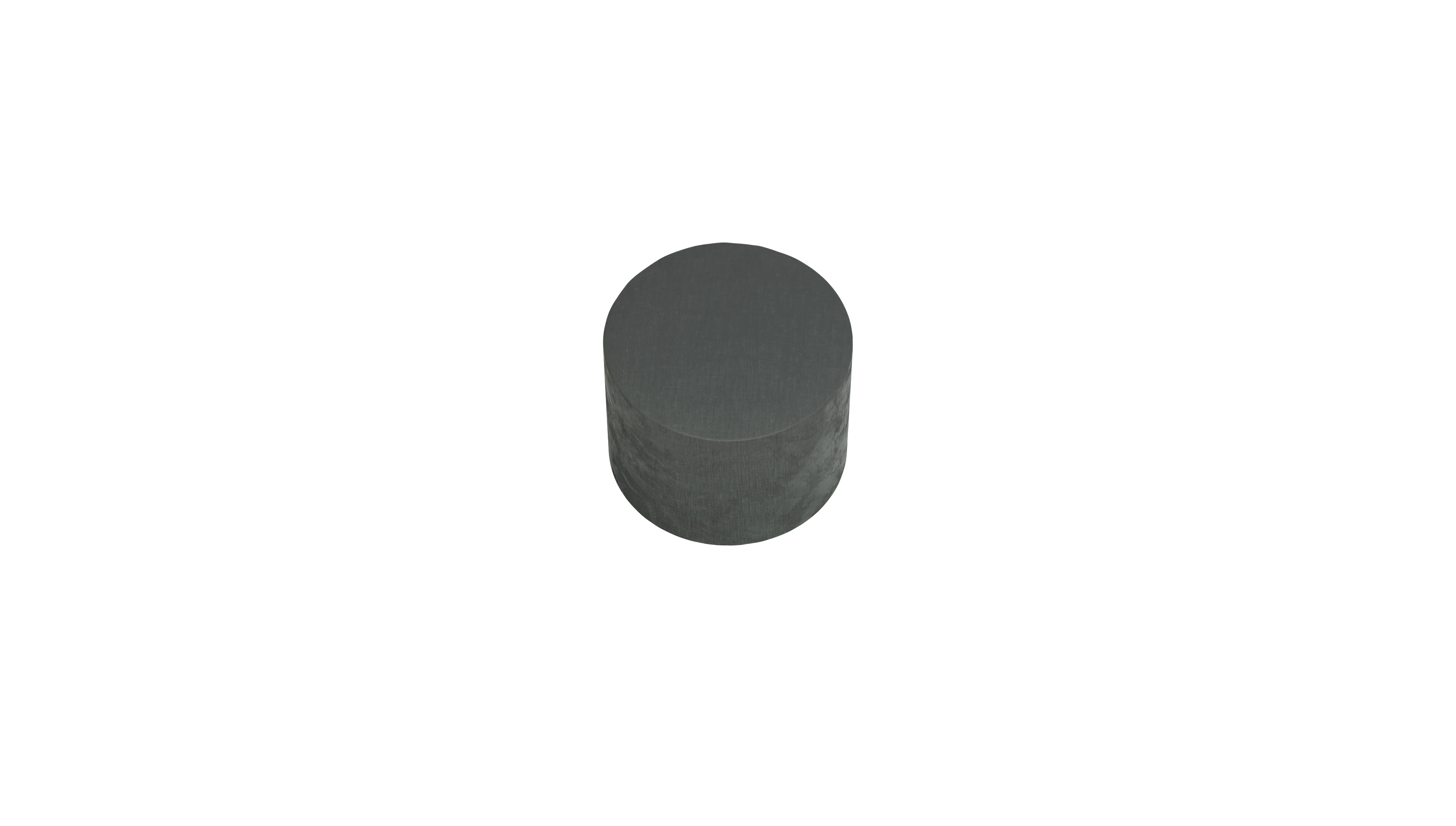 Designer-Stoffhocker Girando Ansicht des Produktes Girando Hocker in Stoff grau