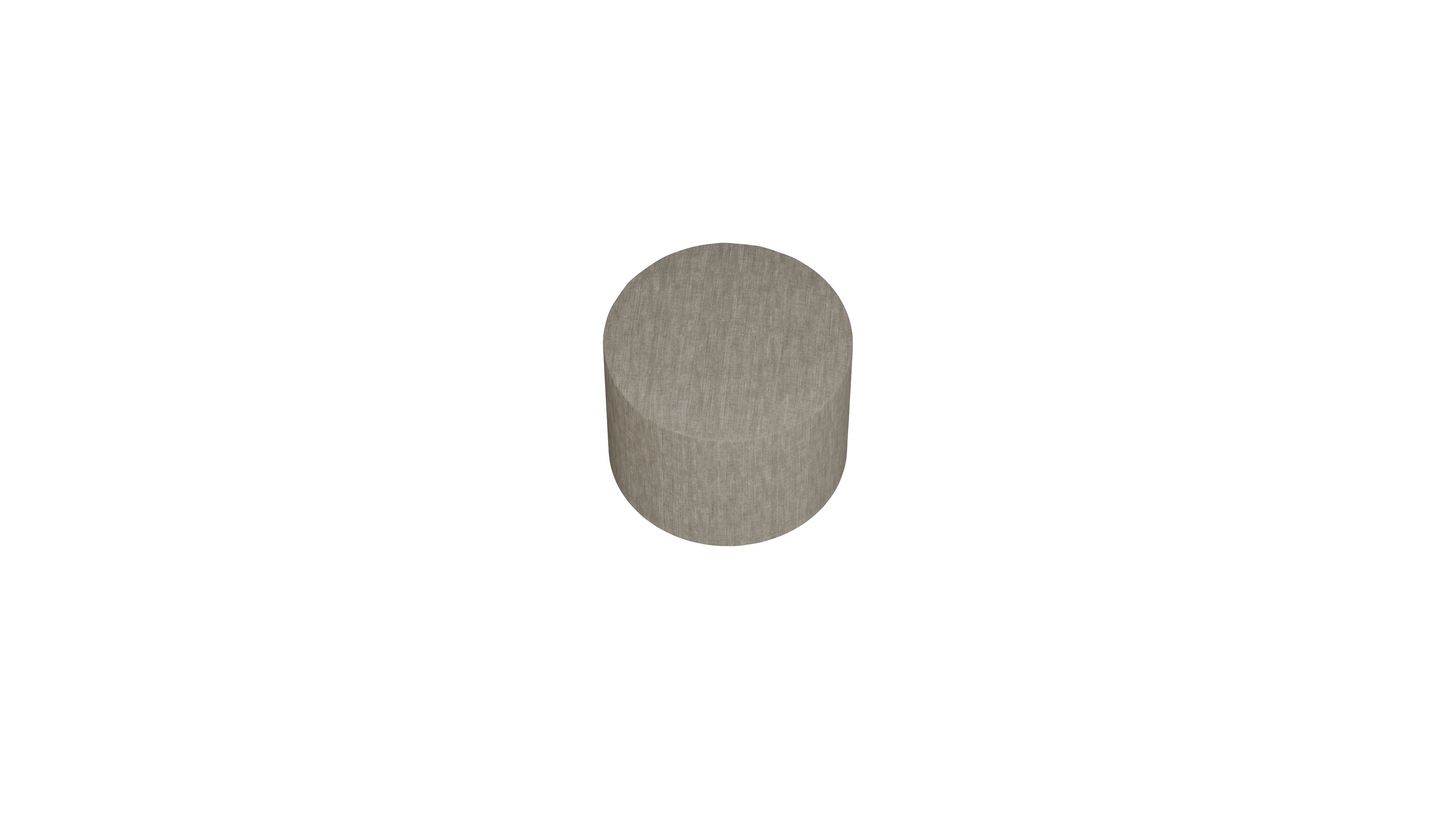 Ansicht des Produktes Girando Hocker in Stoff beige