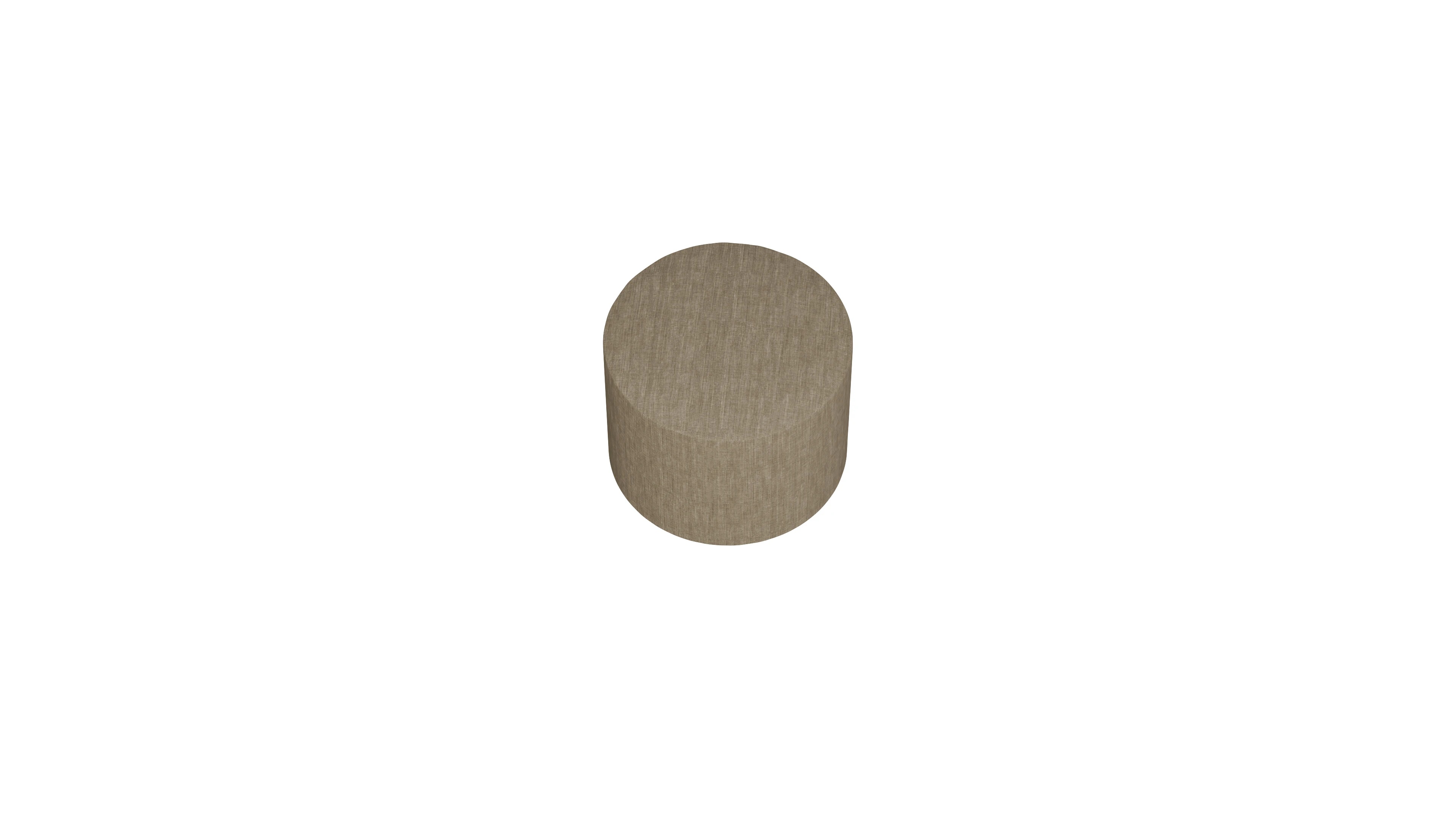 Ansicht des Produktes Girando Hocker in Stoff beige