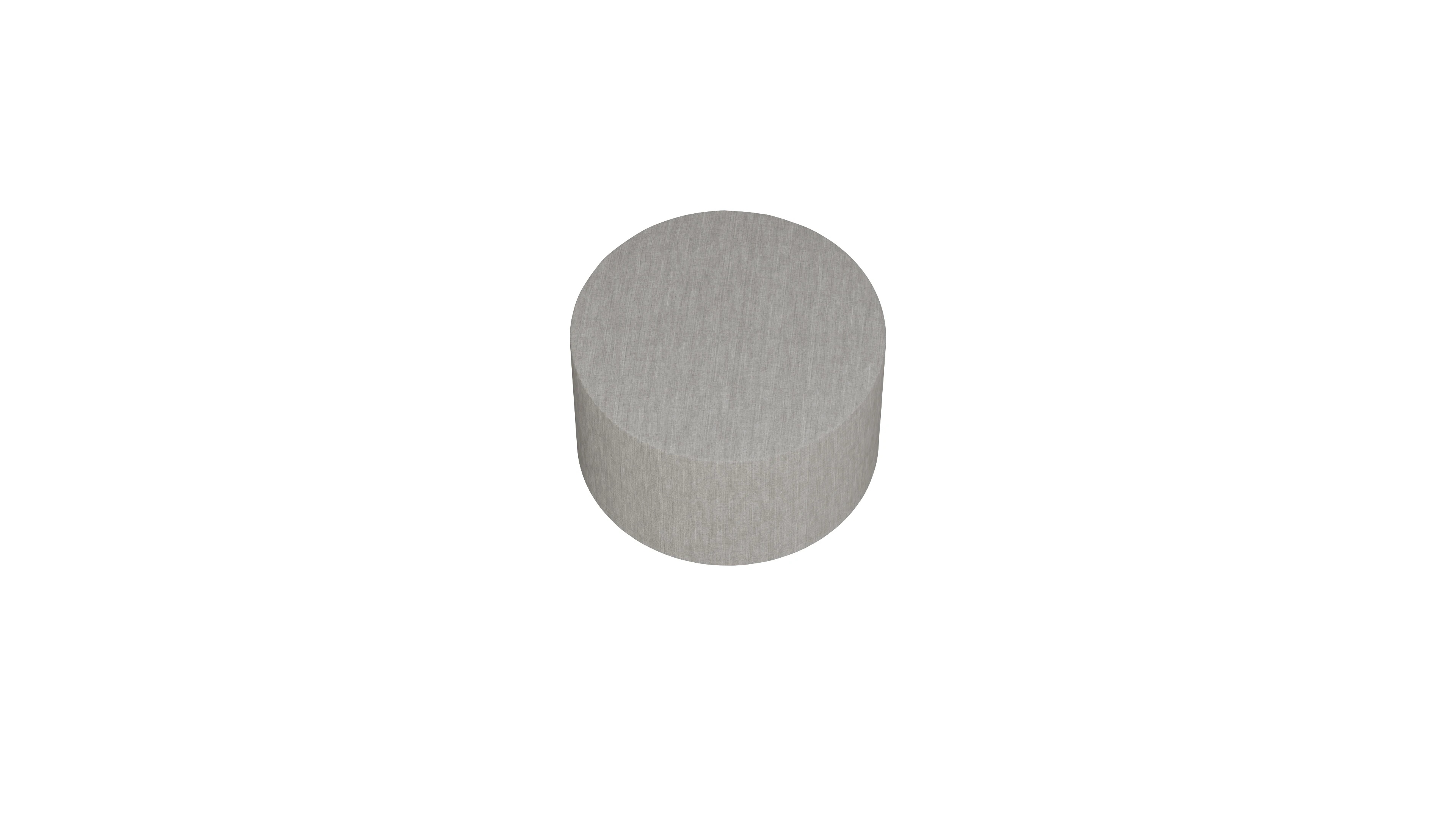 Ansicht des Produktes Girando Hocker in Stoff beige