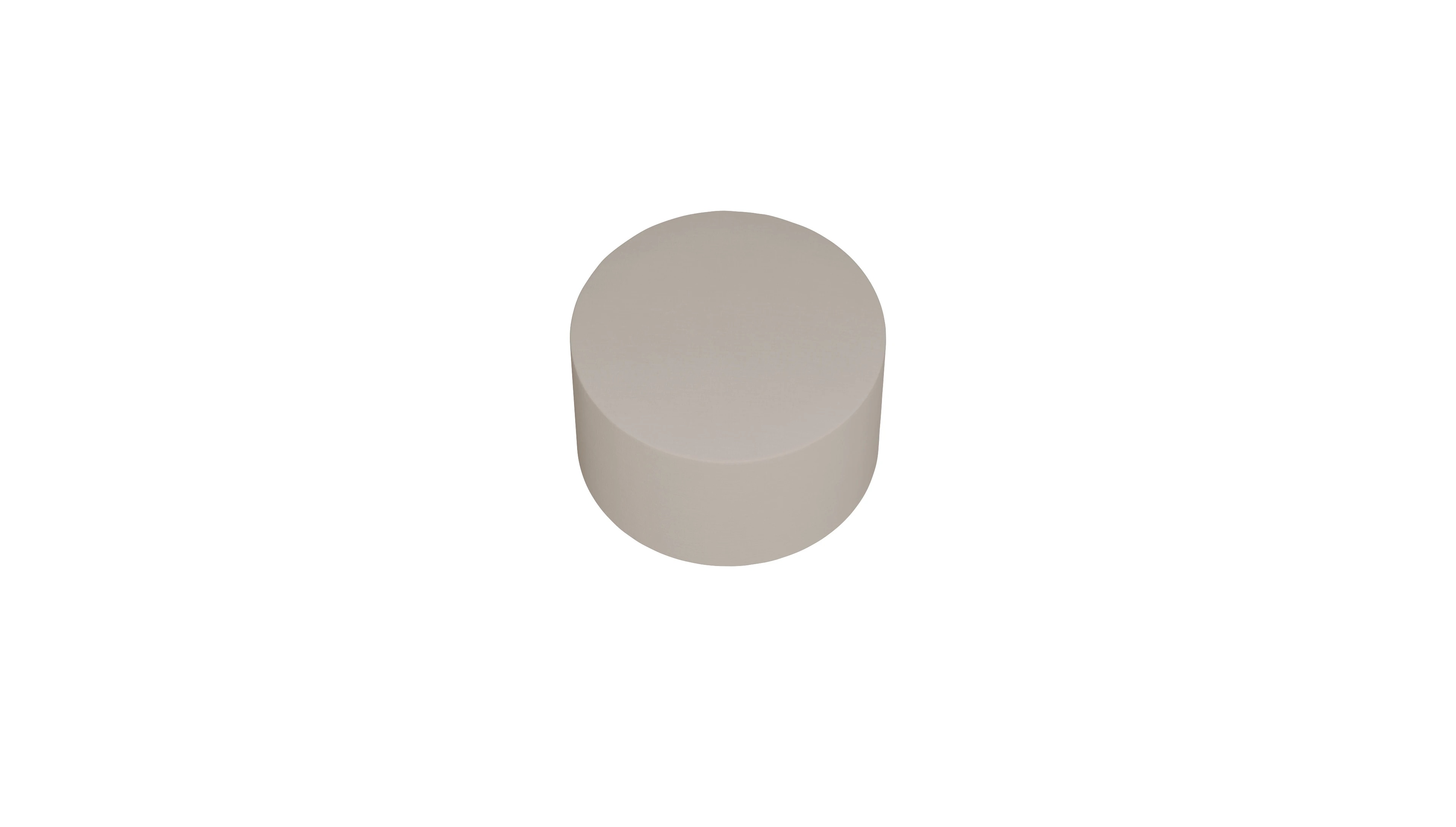 Ansicht des Produktes Girando Hocker in Stoff beige
