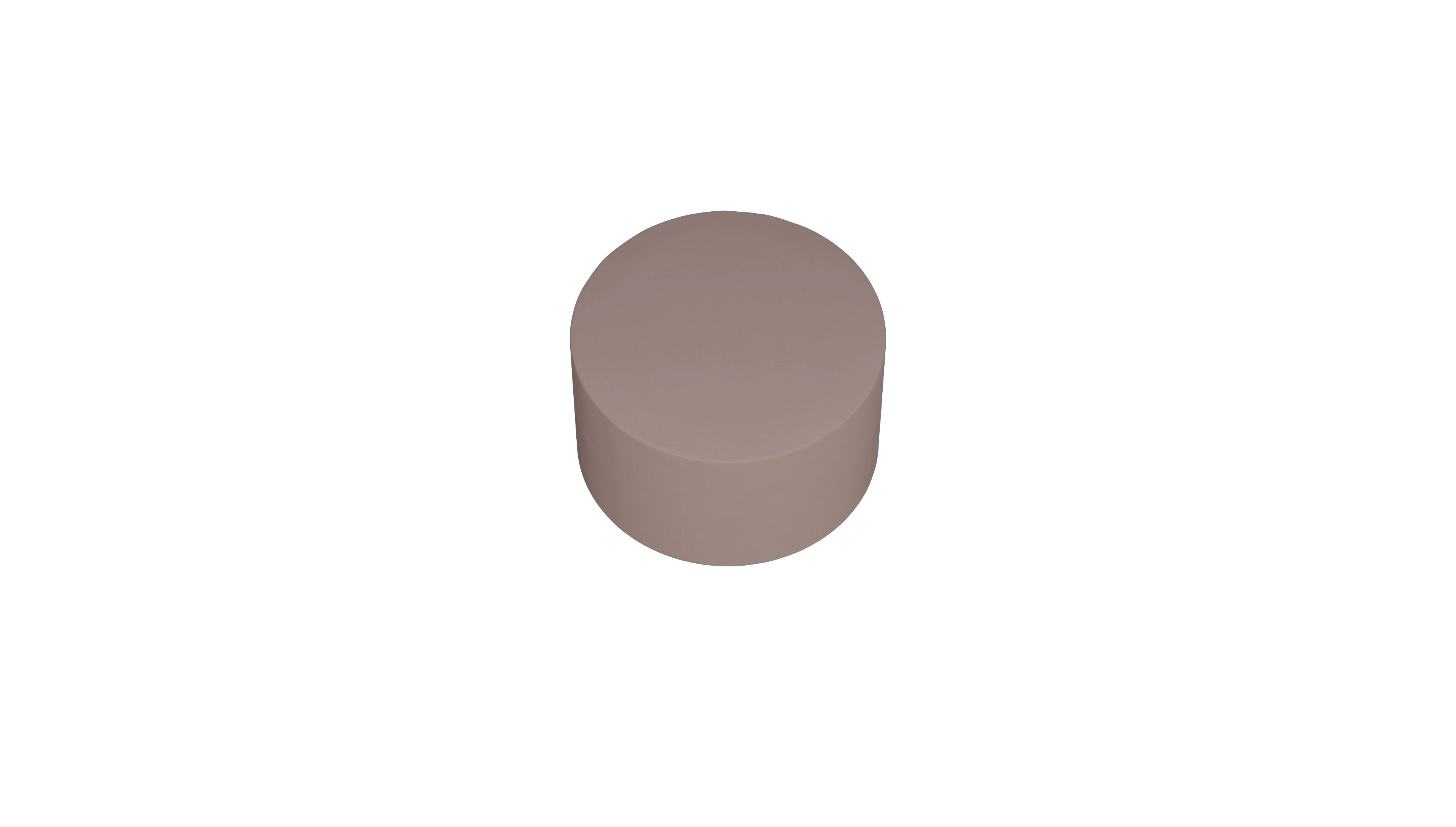 Designer-Stoffhocker Girando Ansicht des Produktes Girando Hocker in Stoff beige