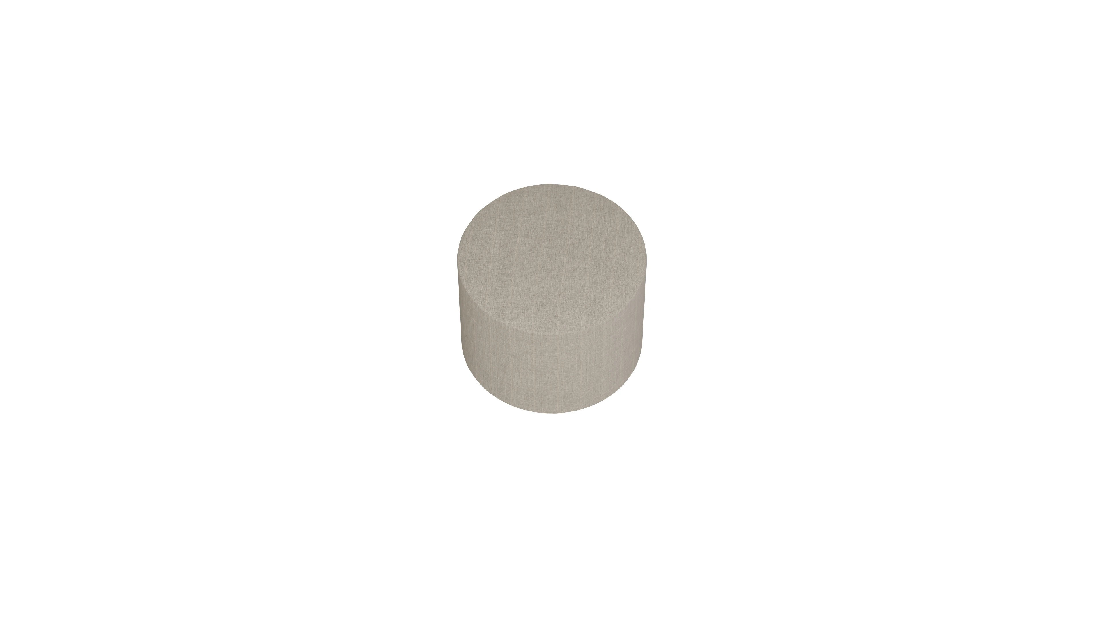 Ansicht des Produktes Girando Hocker in Stoff beige