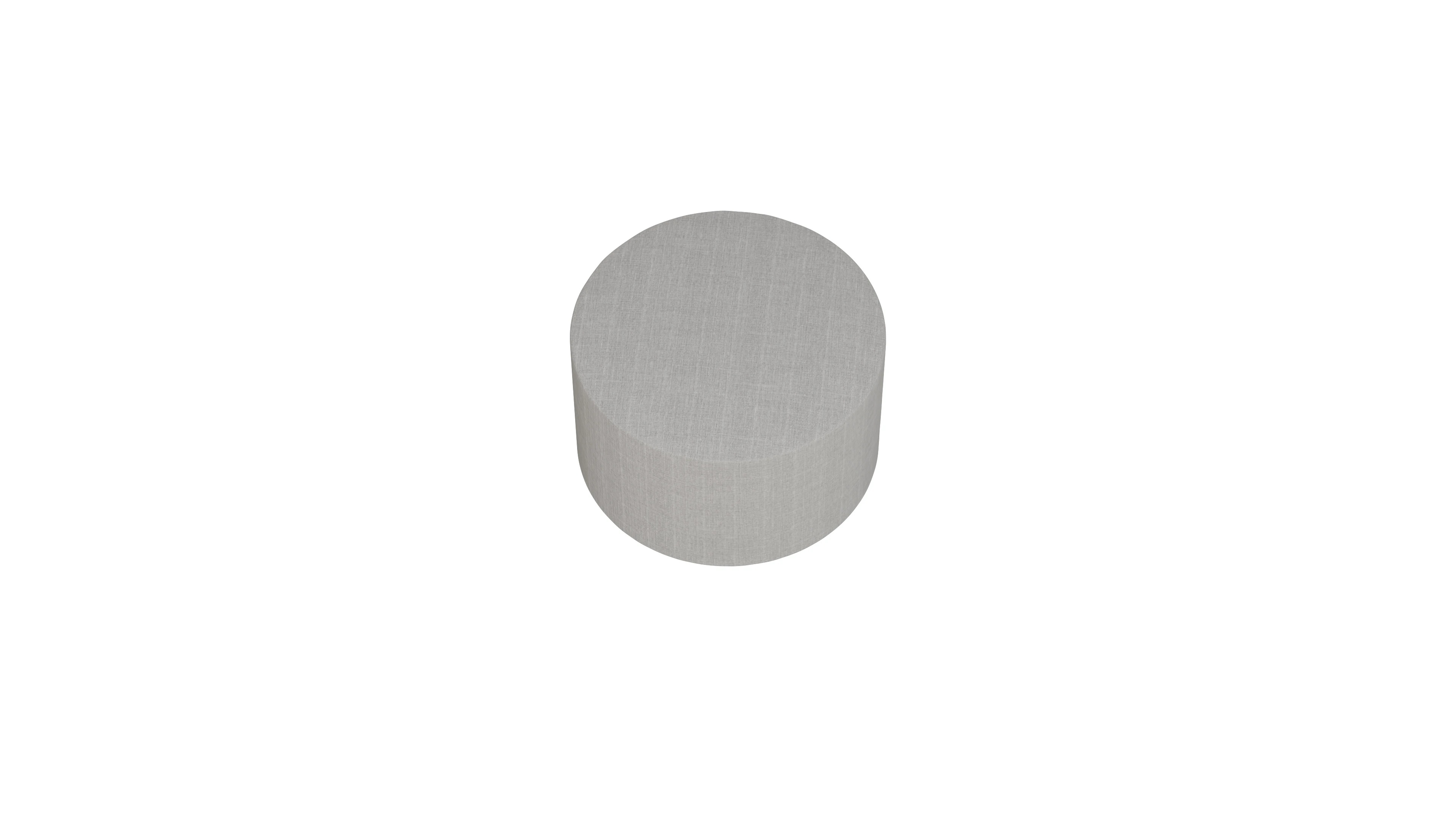 Ansicht des Produktes Girando Hocker in Stoff beige