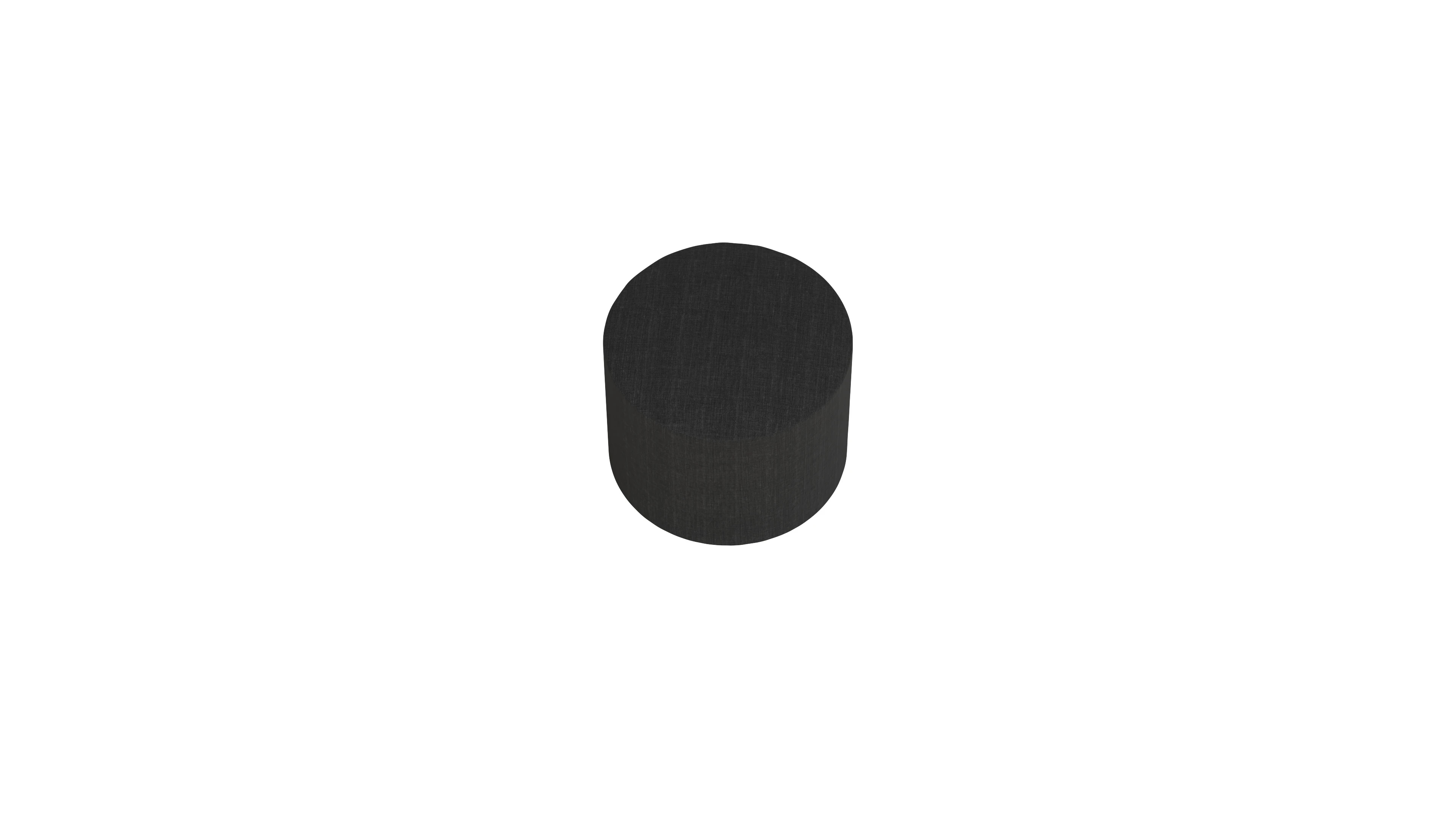 Ansicht des Produktes Girando Hocker in Stoff schwarz