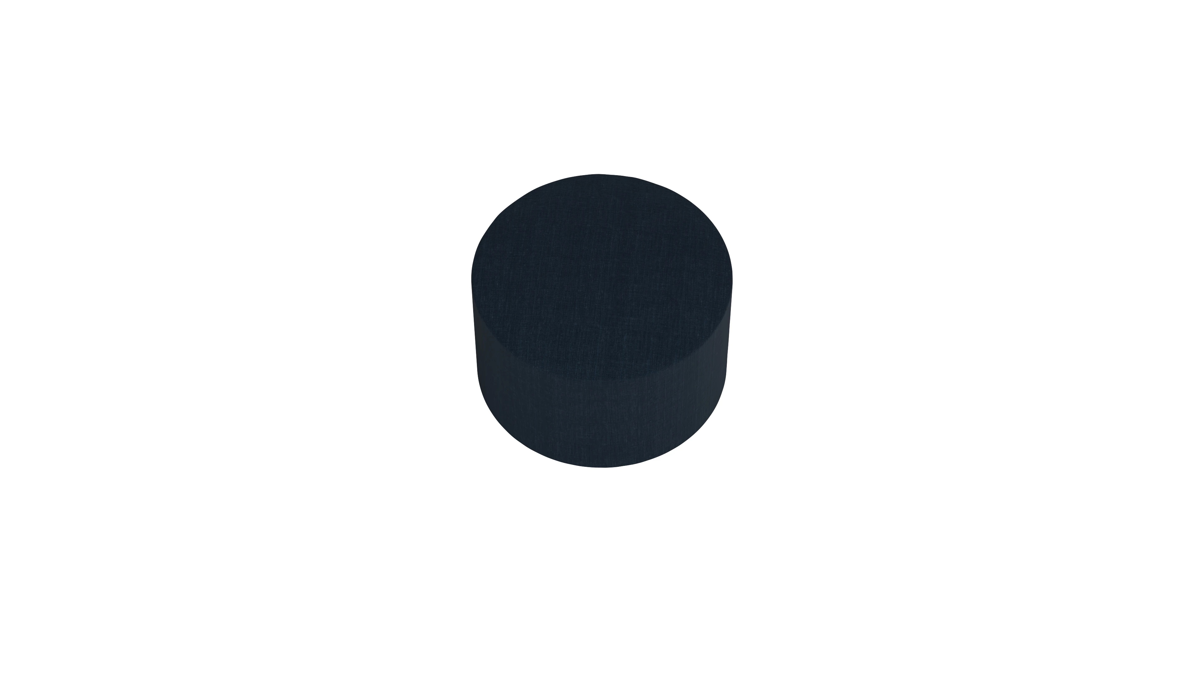 Designer-Stoffhocker Girando Ansicht des Produktes Girando Hocker in Stoff blau