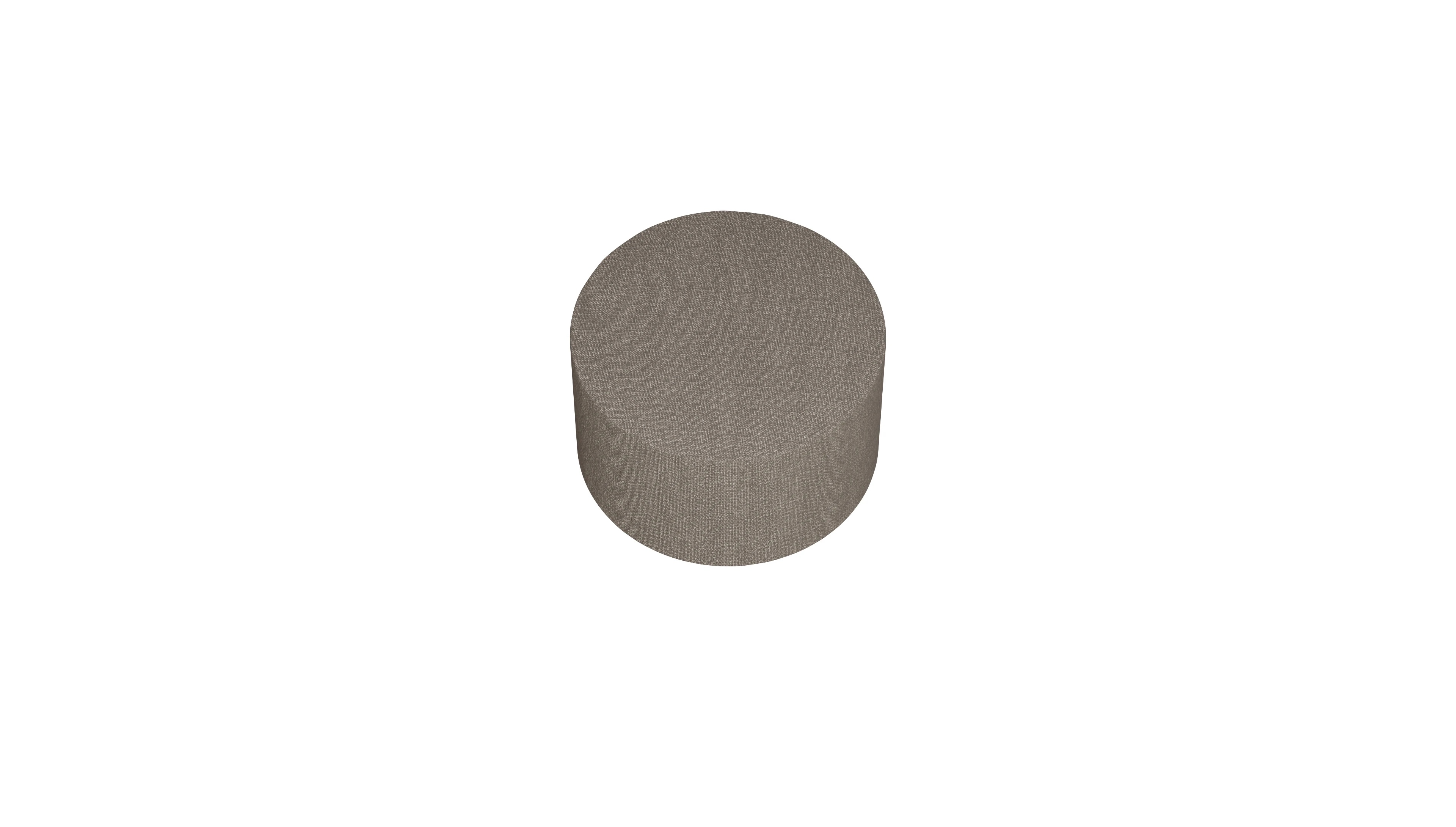 Designer-Stoffhocker Girando Ansicht des Produktes Girando Hocker in Stoff beige