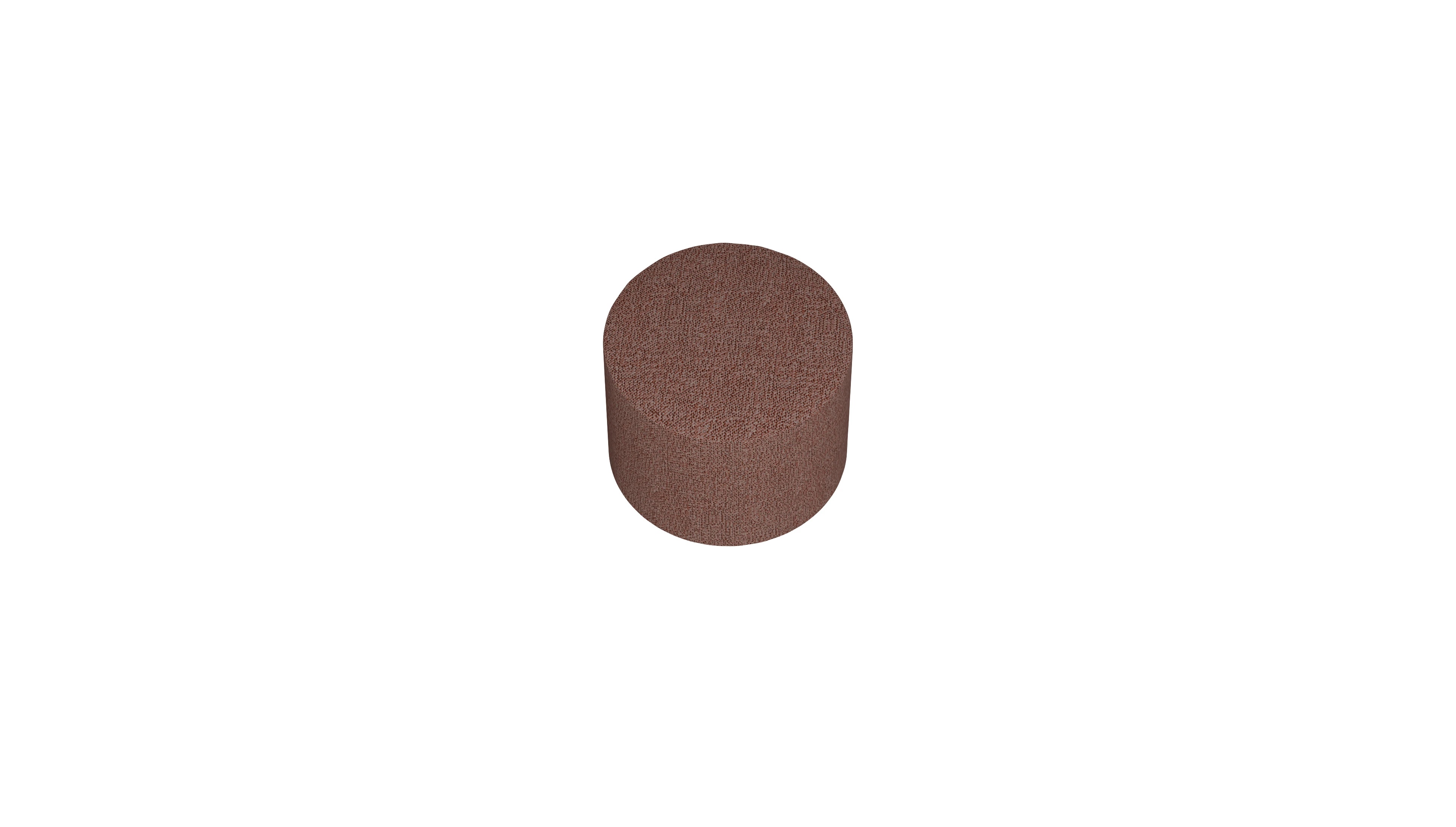 Designer-Stoffhocker Girando Ansicht des Produktes Girando Hocker in Stoff rot