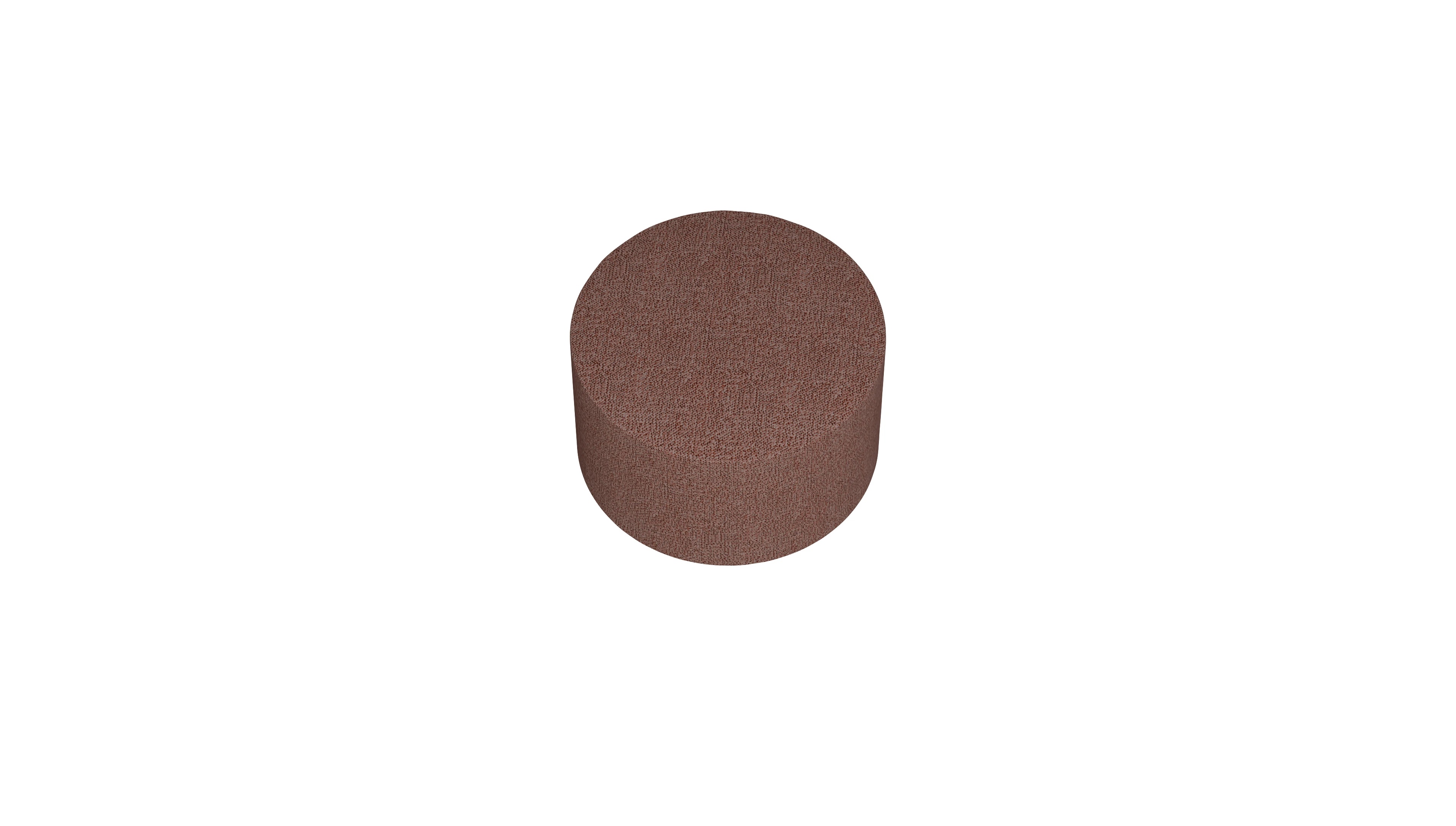 Ansicht des Produktes Girando Hocker in Stoff rot