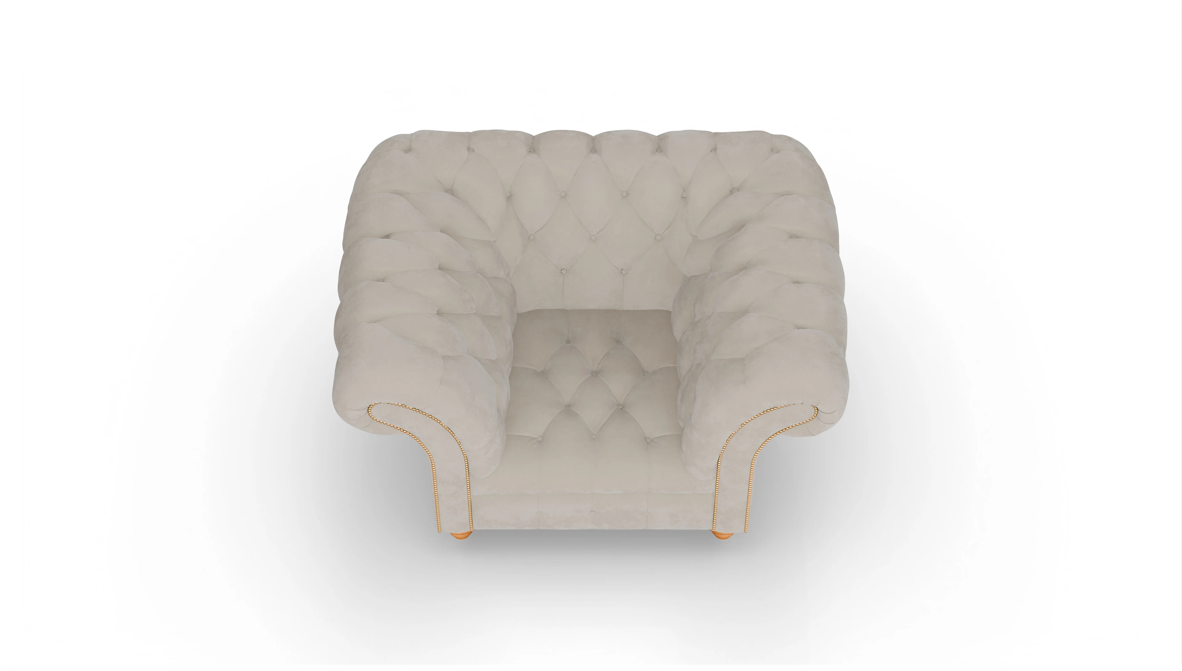 Ansicht des Produktes Mayfair Sessel in Samt beige