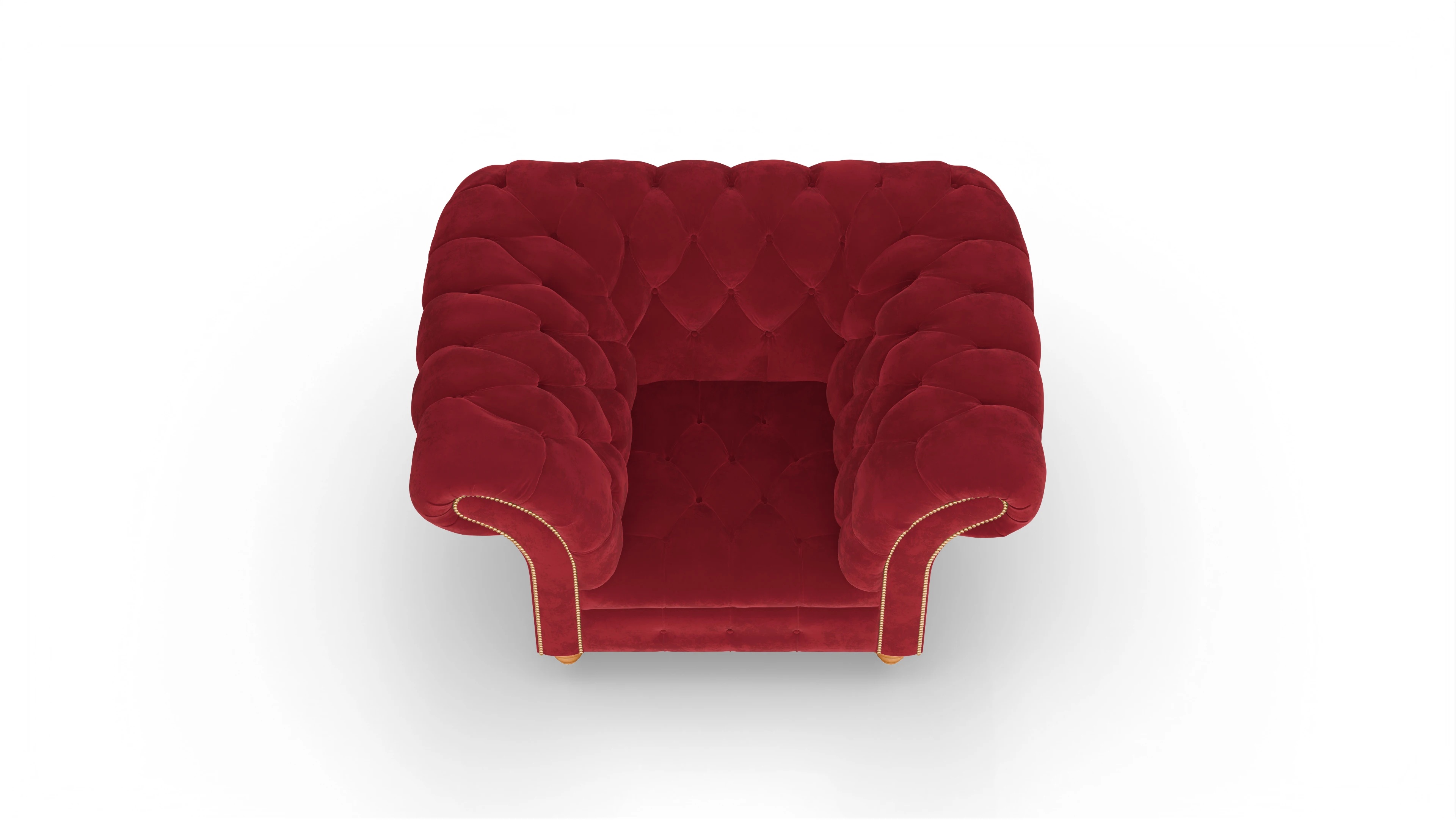 Ansicht des Produktes Mayfair Sessel in Samt rot