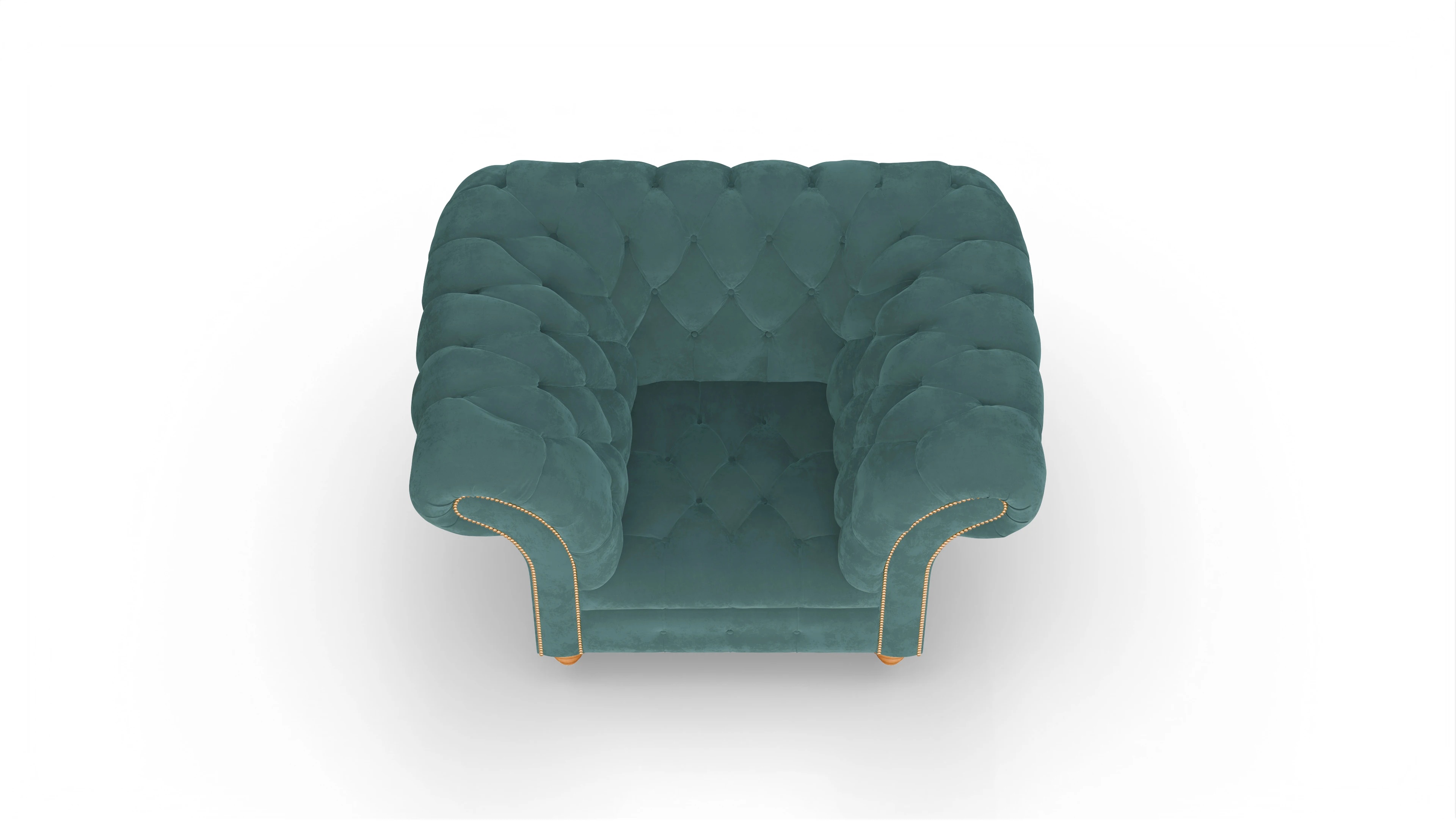 Ansicht des Produktes Mayfair Sessel in Samt blau