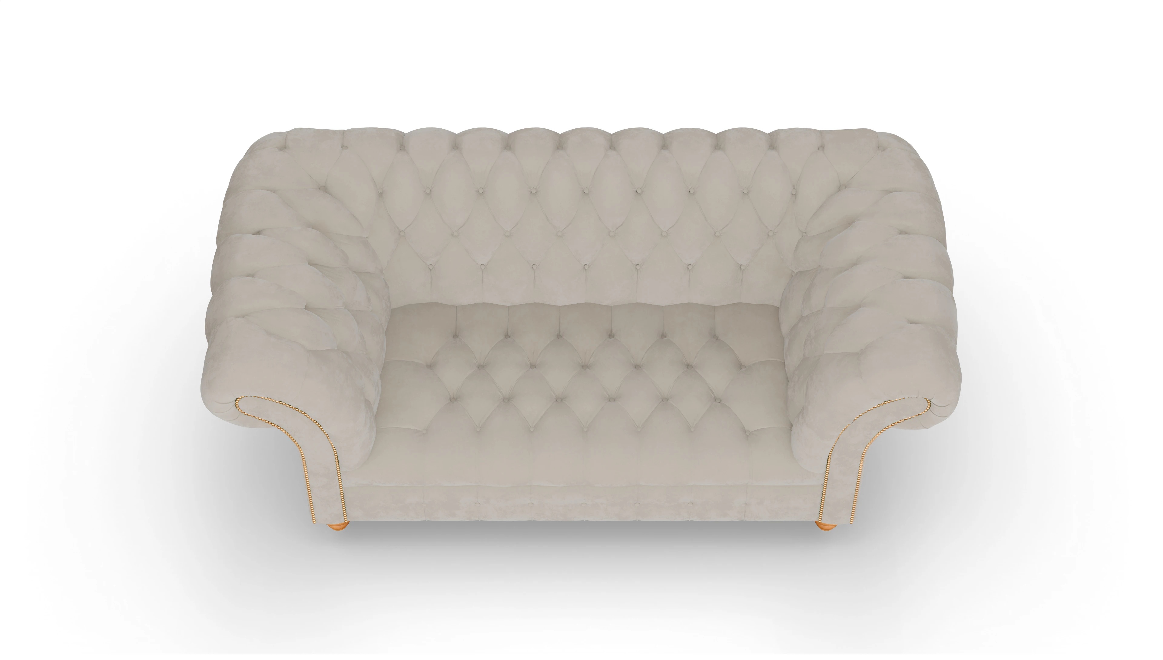 Ansicht des Produktes Mayfair 2-Sitzer in Samt beige