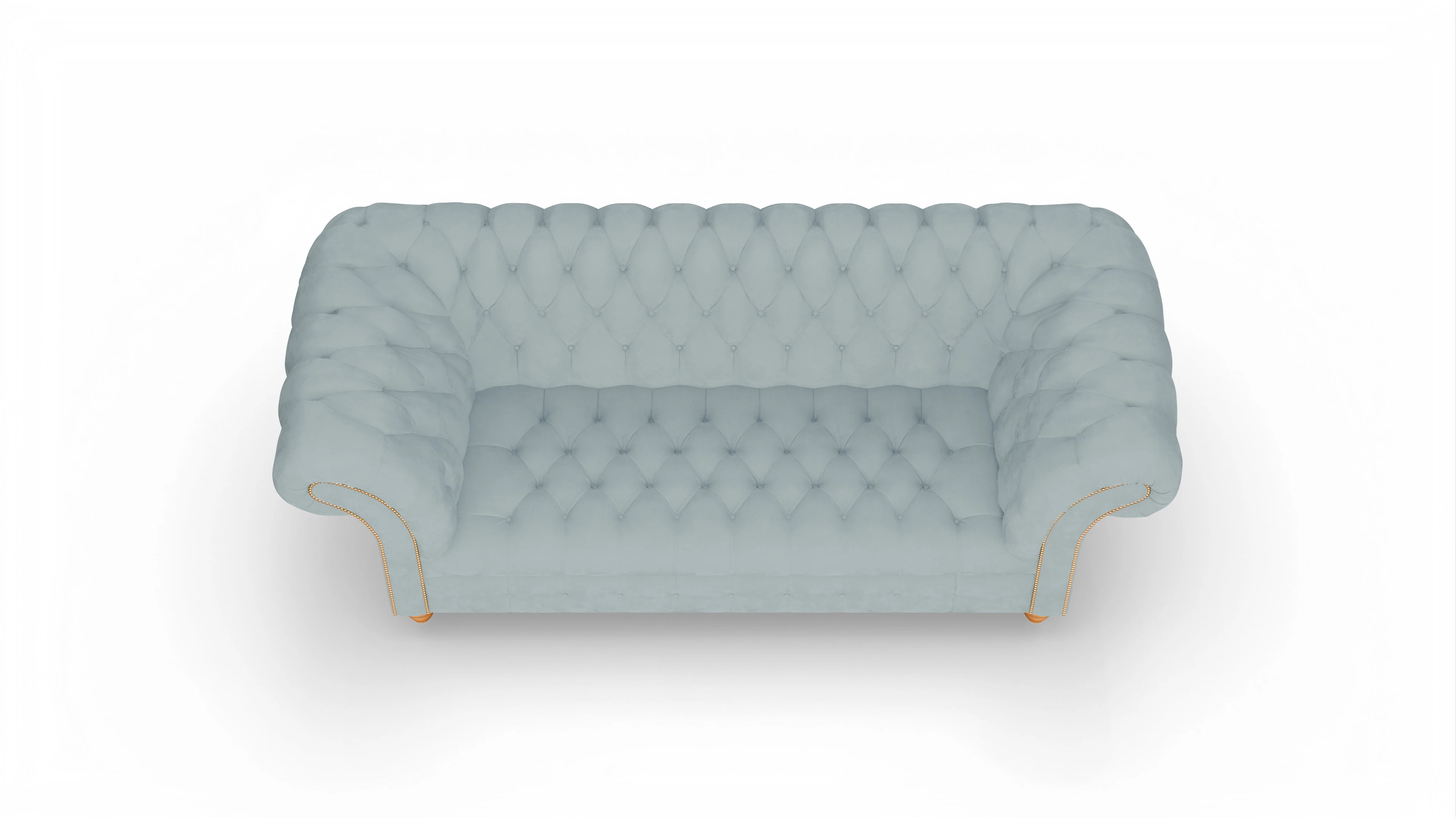 Ansicht des Produktes Mayfair 3-Sitzer in Samt blau