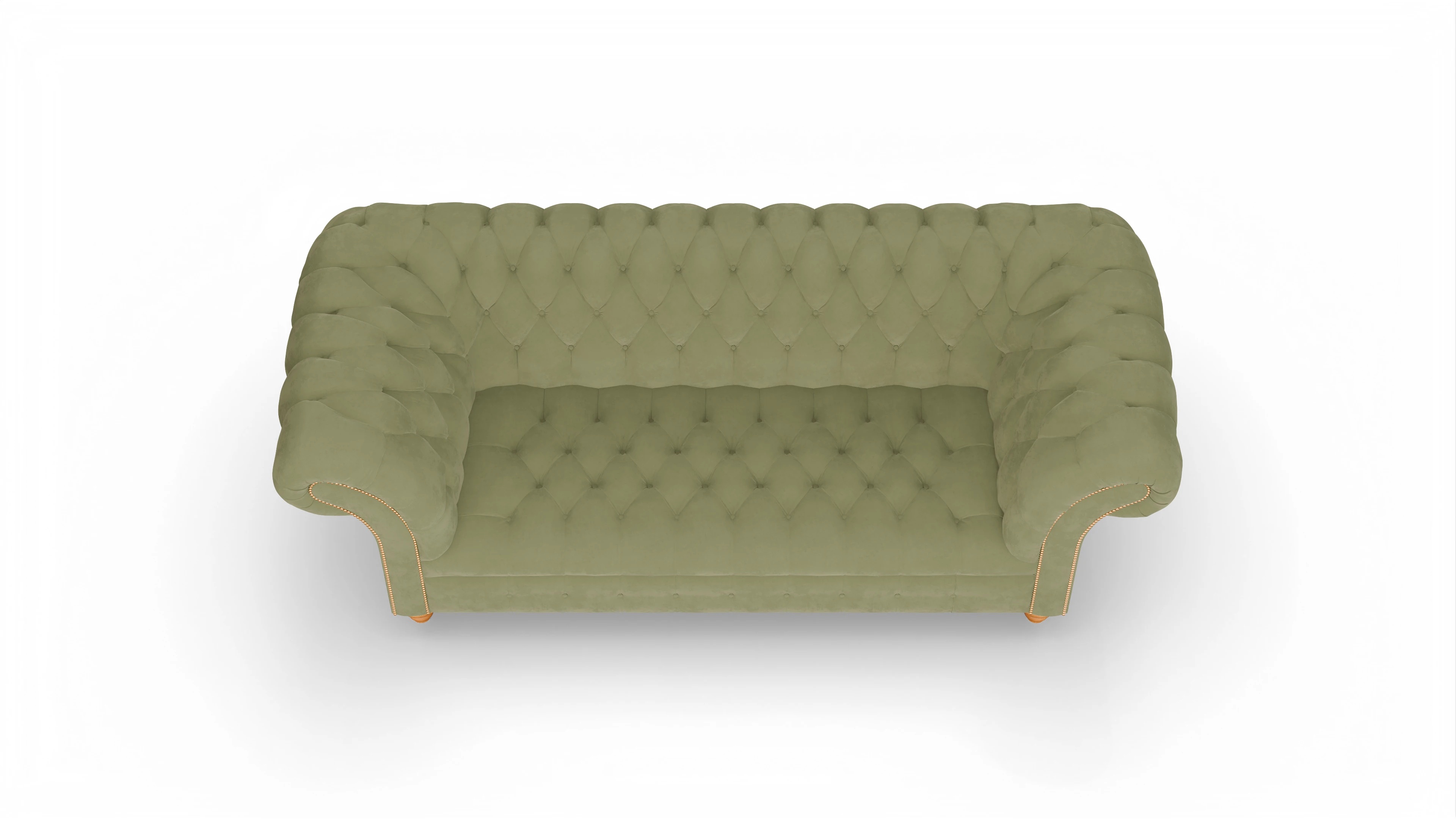 Ansicht des Produktes Mayfair 3-Sitzer in Samt grün