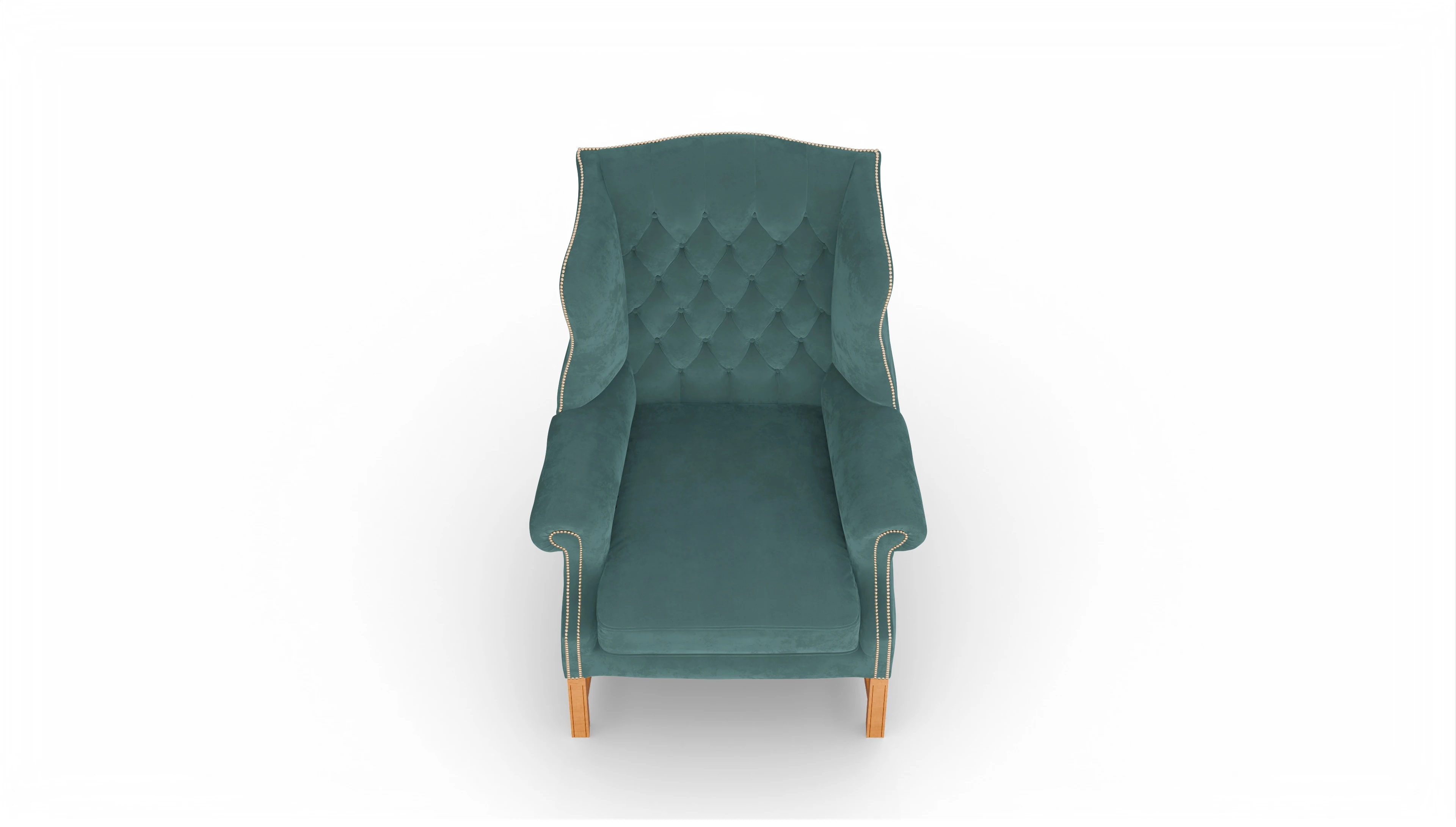 Ansicht des Produktes Winston Sessel in Samt blau