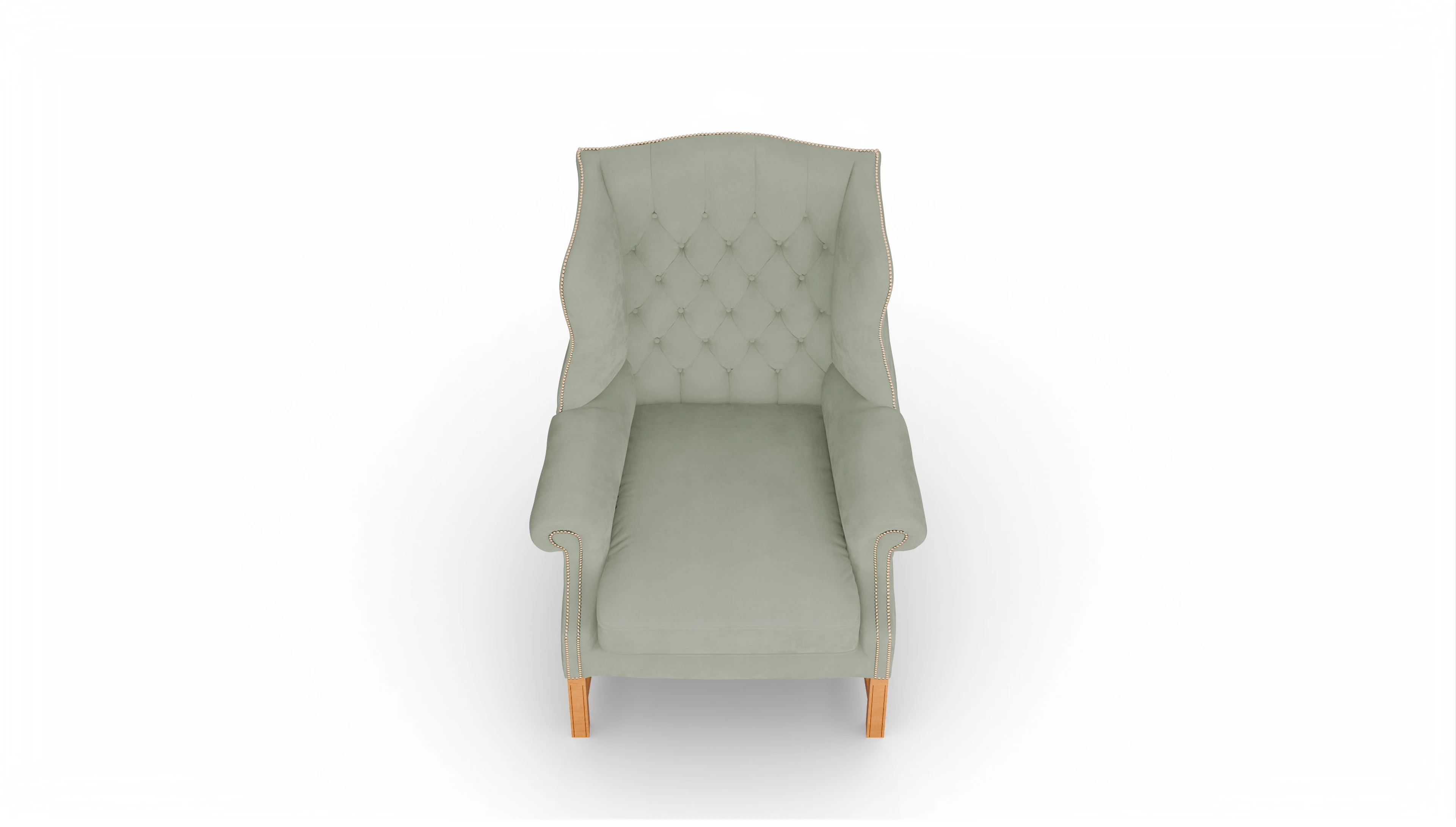 Ansicht des Produktes Winston Sessel in Samt grün