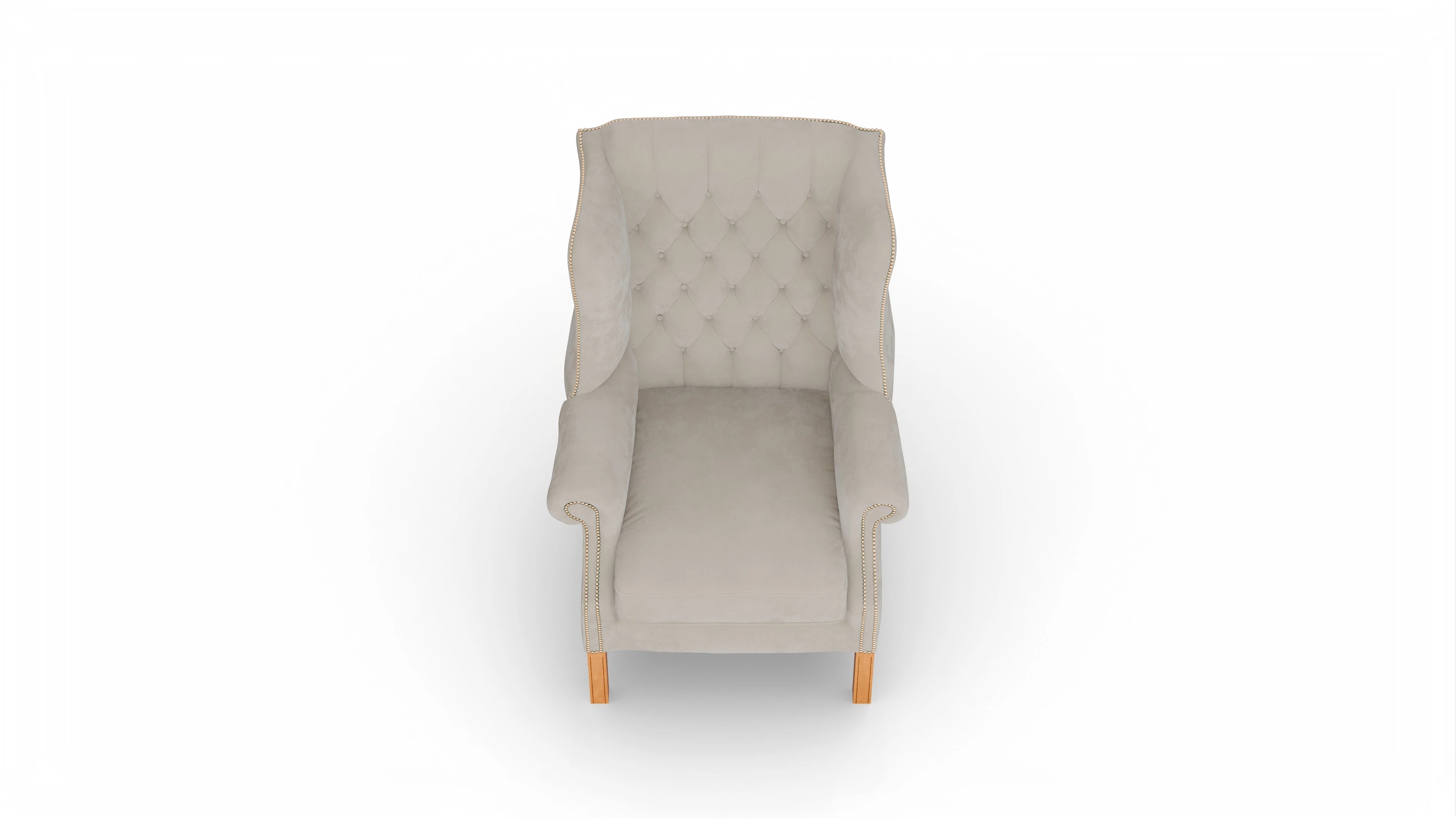 Ansicht des Produktes Francisco Sessel in Samt beige