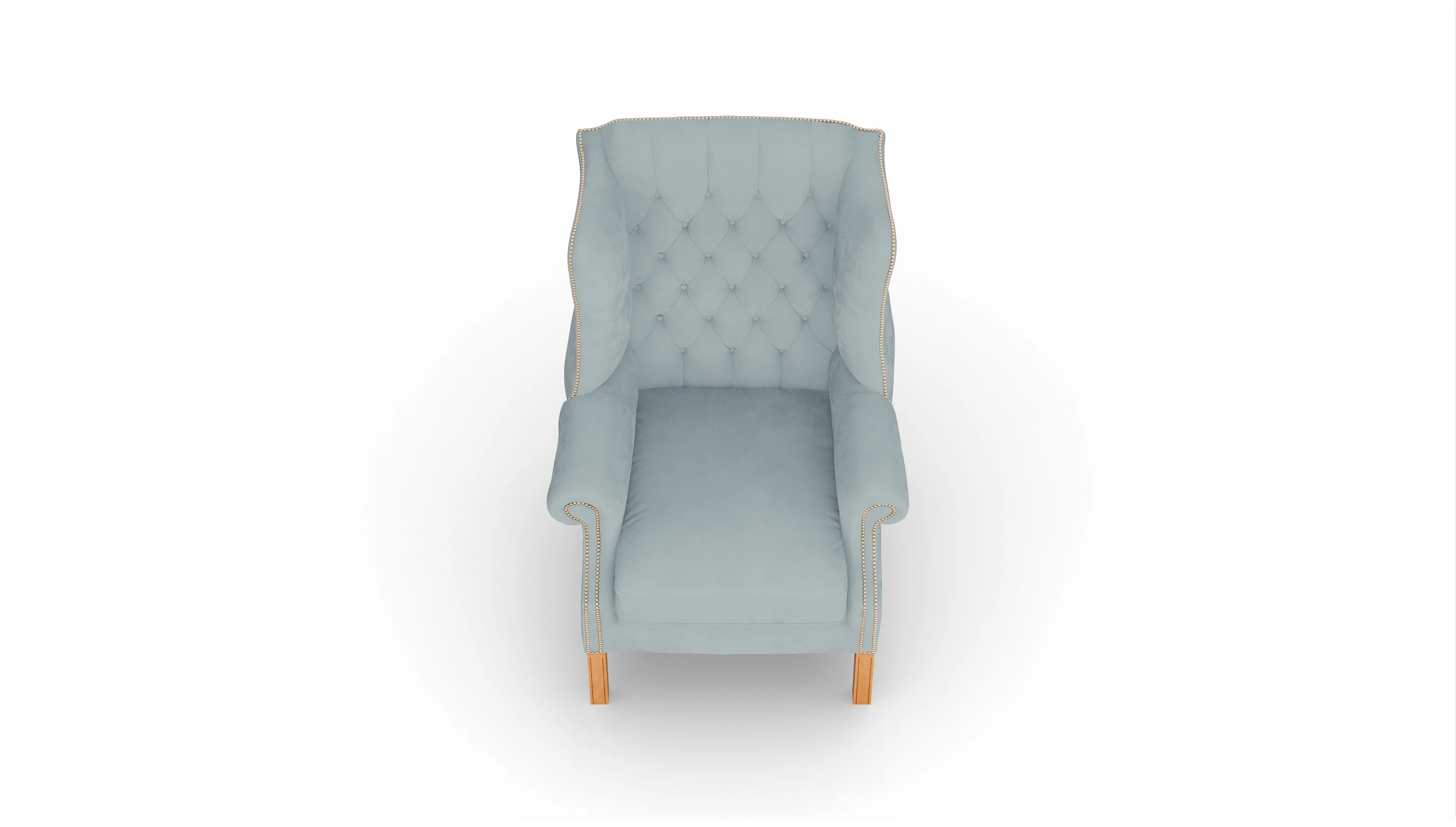 Ansicht des Produktes Francisco Sessel in Samt blau