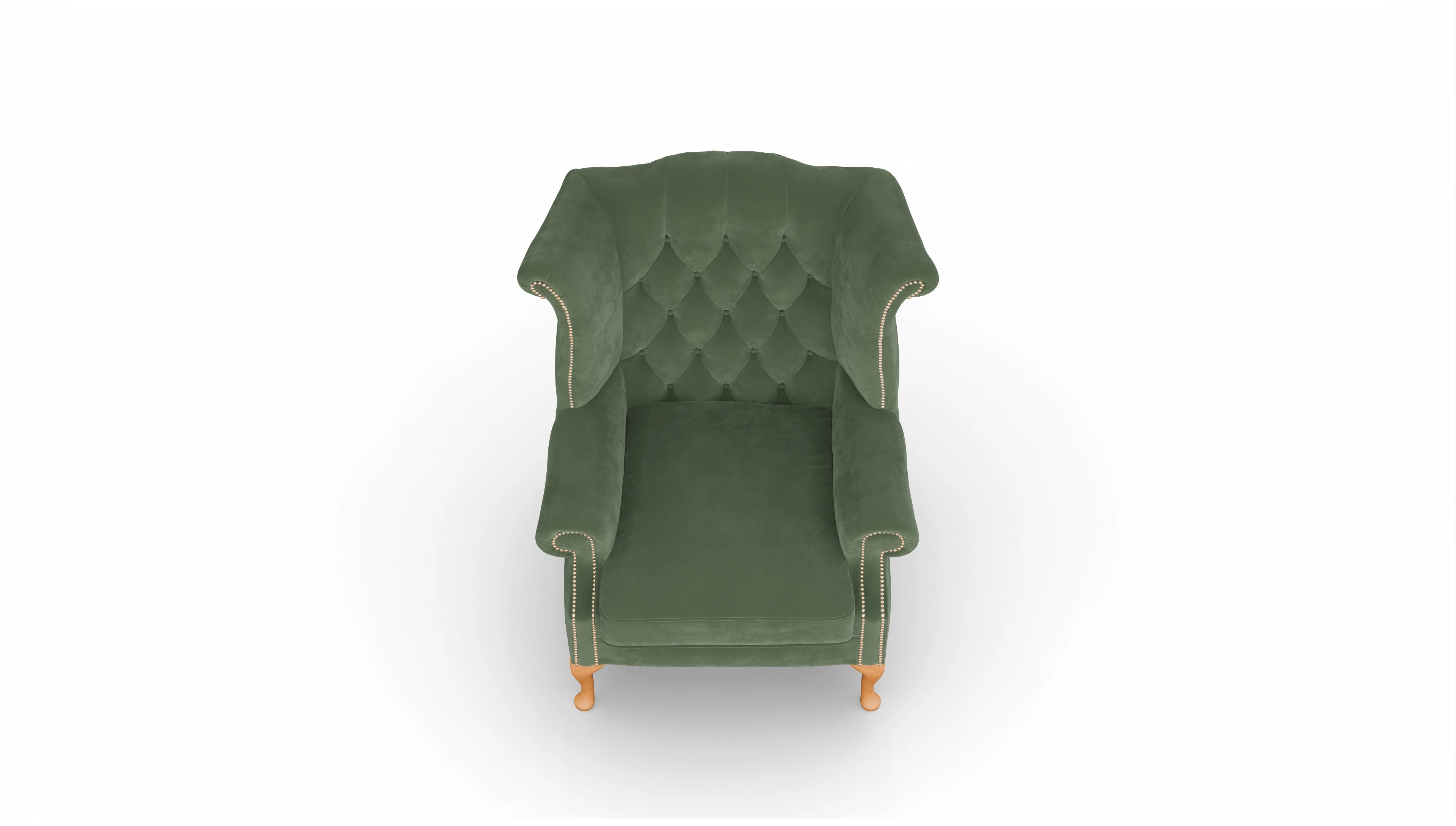 Ansicht des Produktes Crawford Sessel in Samt grün