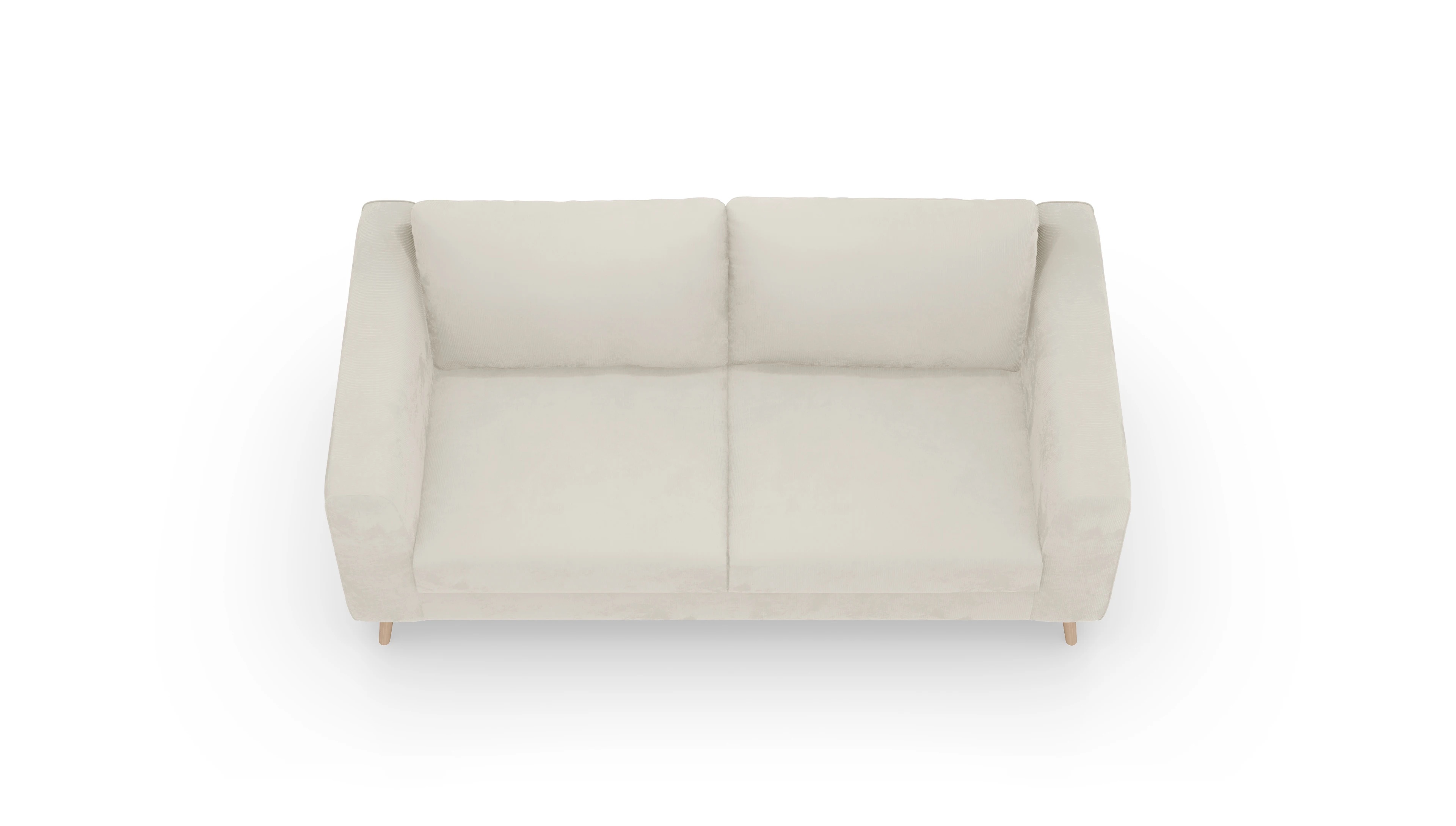 Schlafsofa Torpa Ansicht des Produktes Torpa 3-Sitzer in Cord weiß