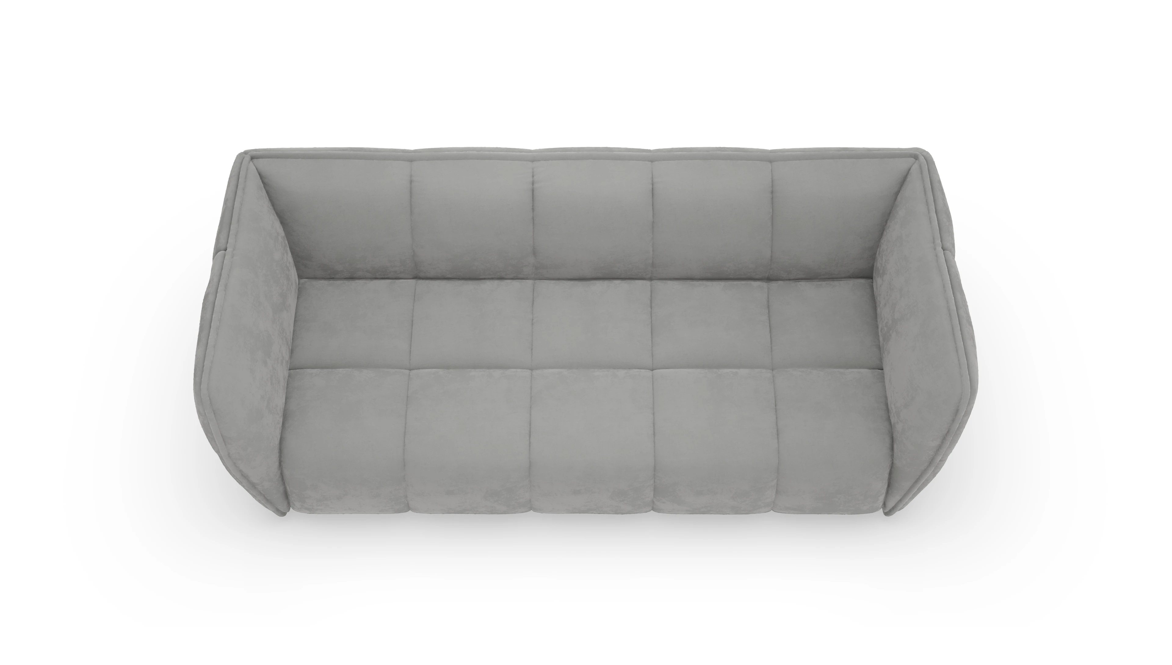 Stoffsofa Klyne Ansicht des Produktes Klyne 3-Sitzer in Samt