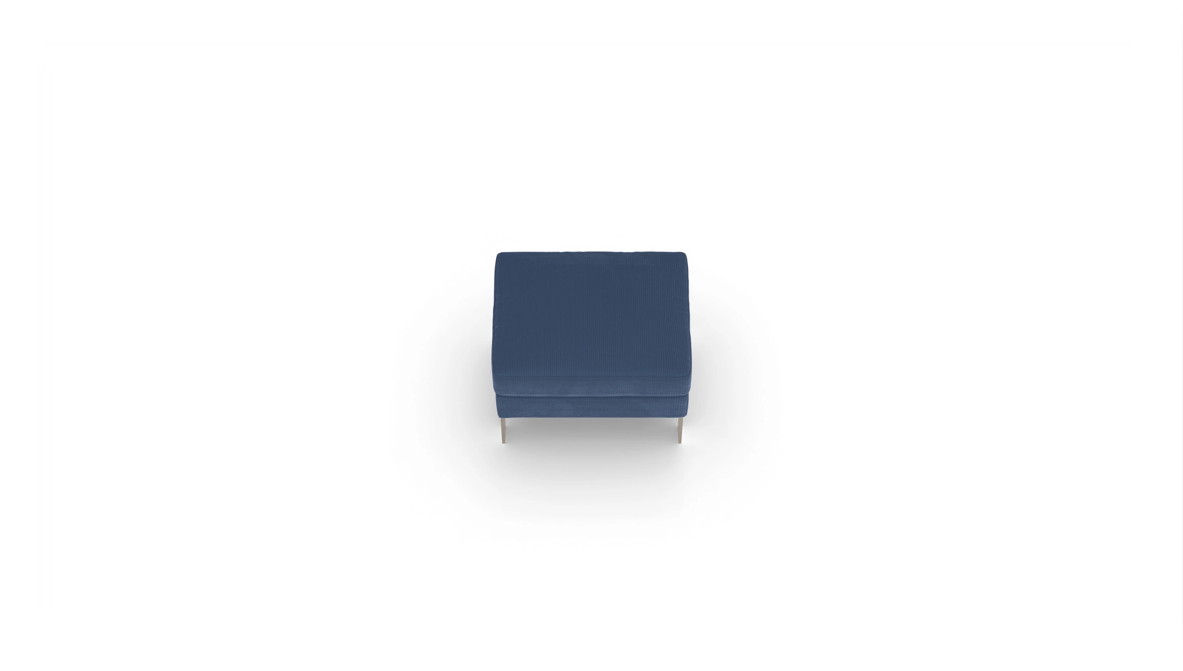 Ansicht des Produktes Catoira Hocker in Cord blau