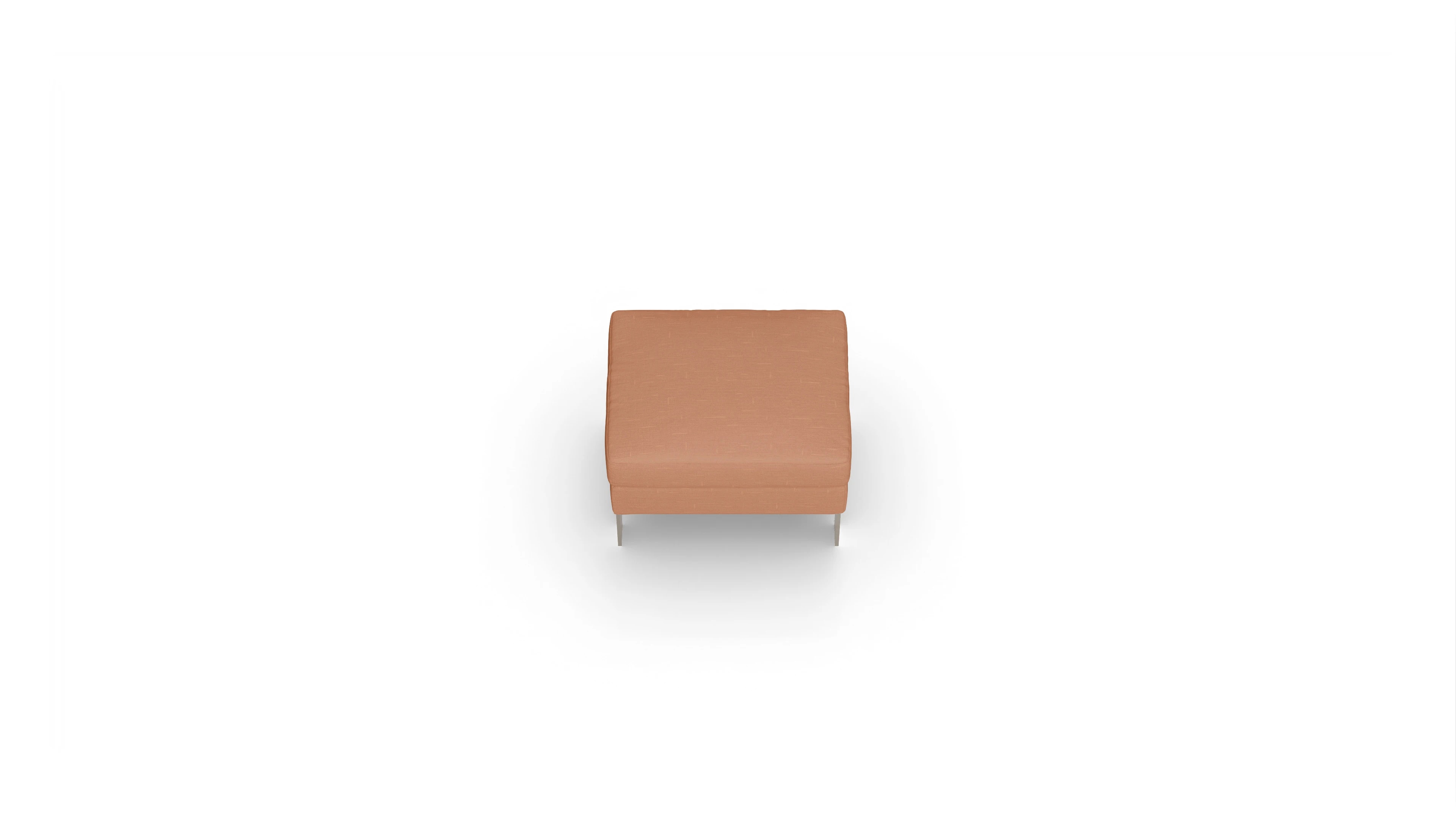 Ansicht des Produktes Catoira Hocker in Stoff orange