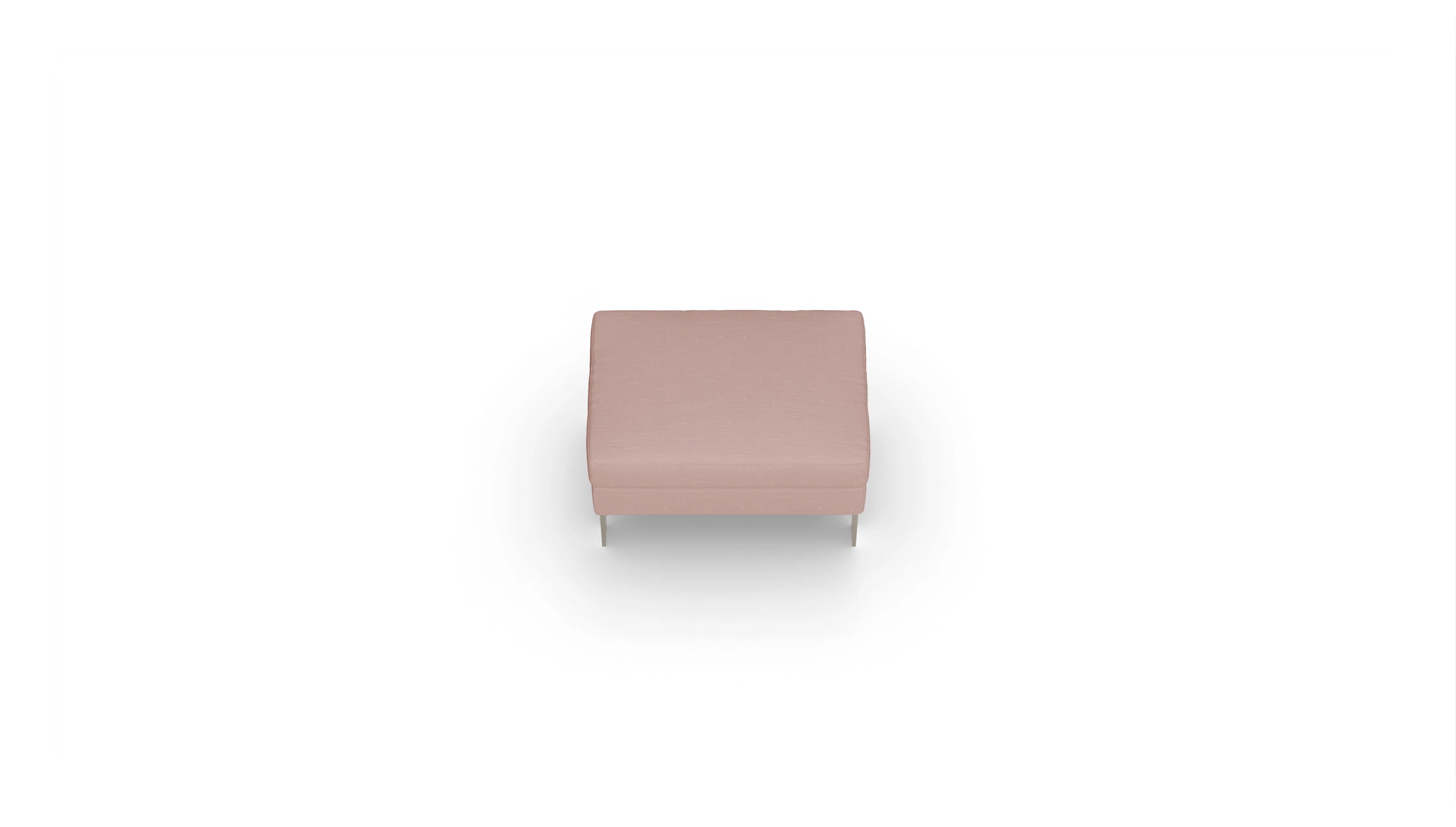 Catoira Stoffhocker Ansicht des Produktes Catoira Hocker in Stoff rot