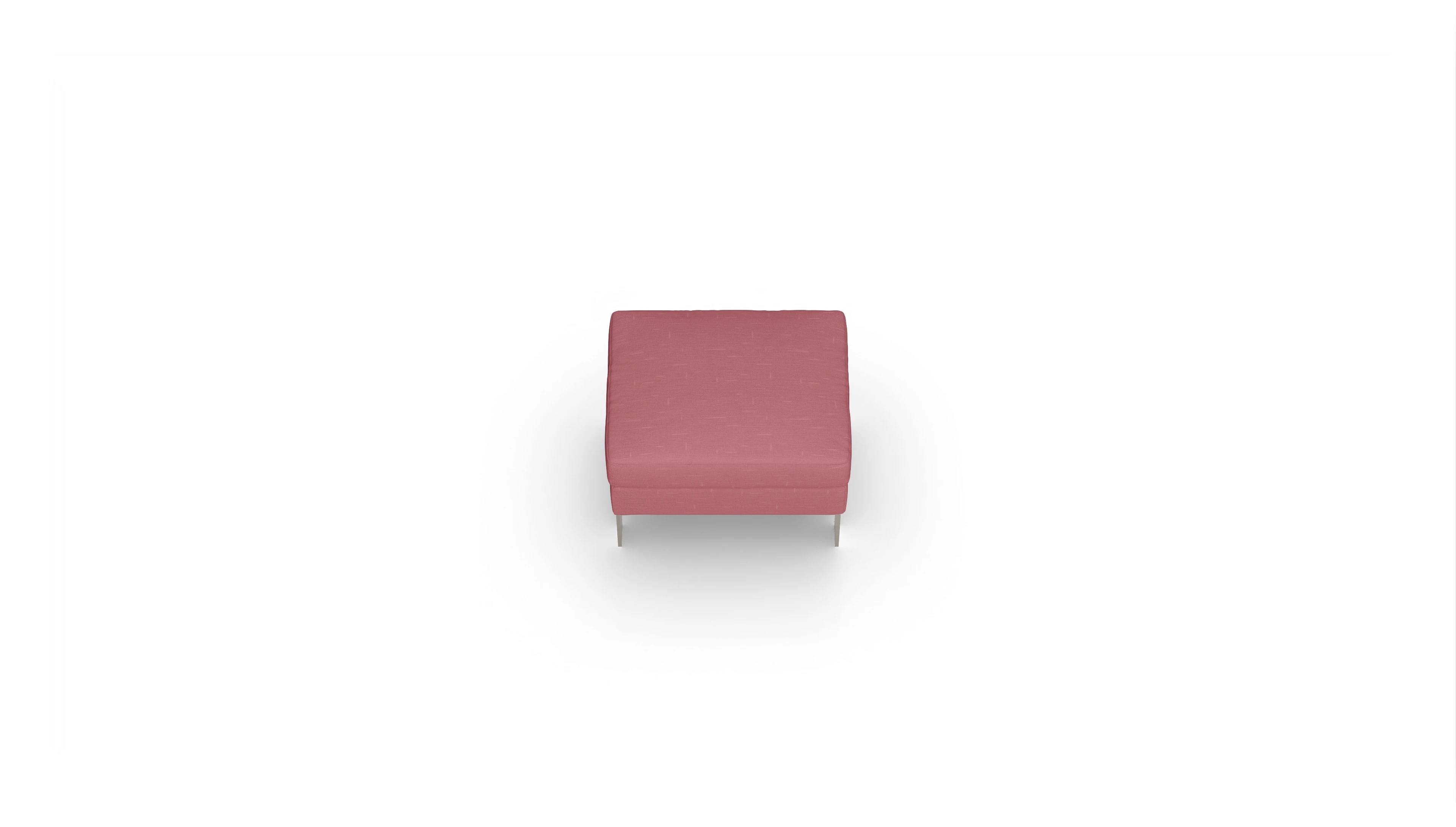 Catoira Stoffhocker Ansicht des Produktes Catoira Hocker in Stoff rot