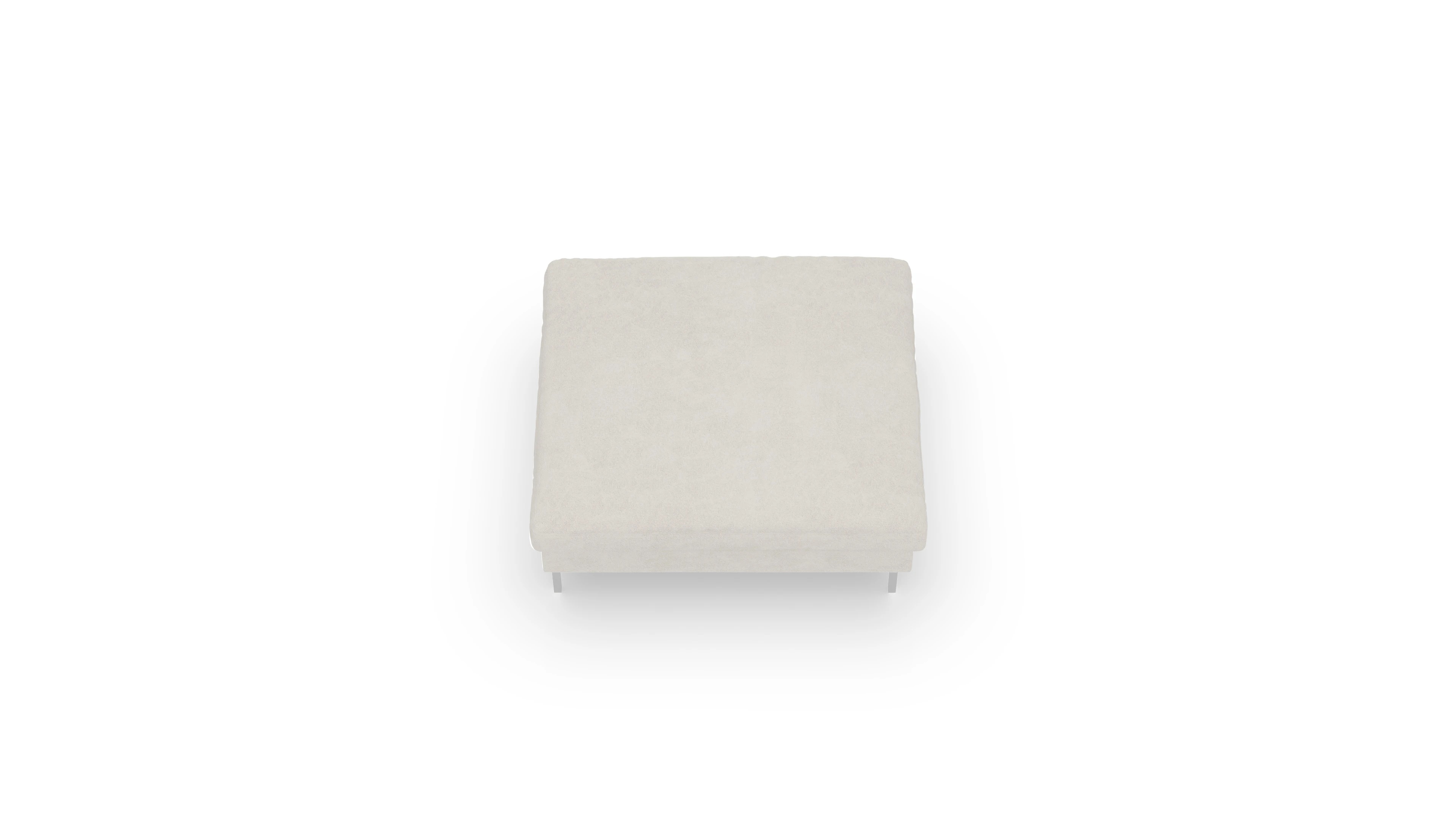 Designer-Hocker Larsen in Stoff Ansicht des Produktes Larsen Hocker in Stoff weiß