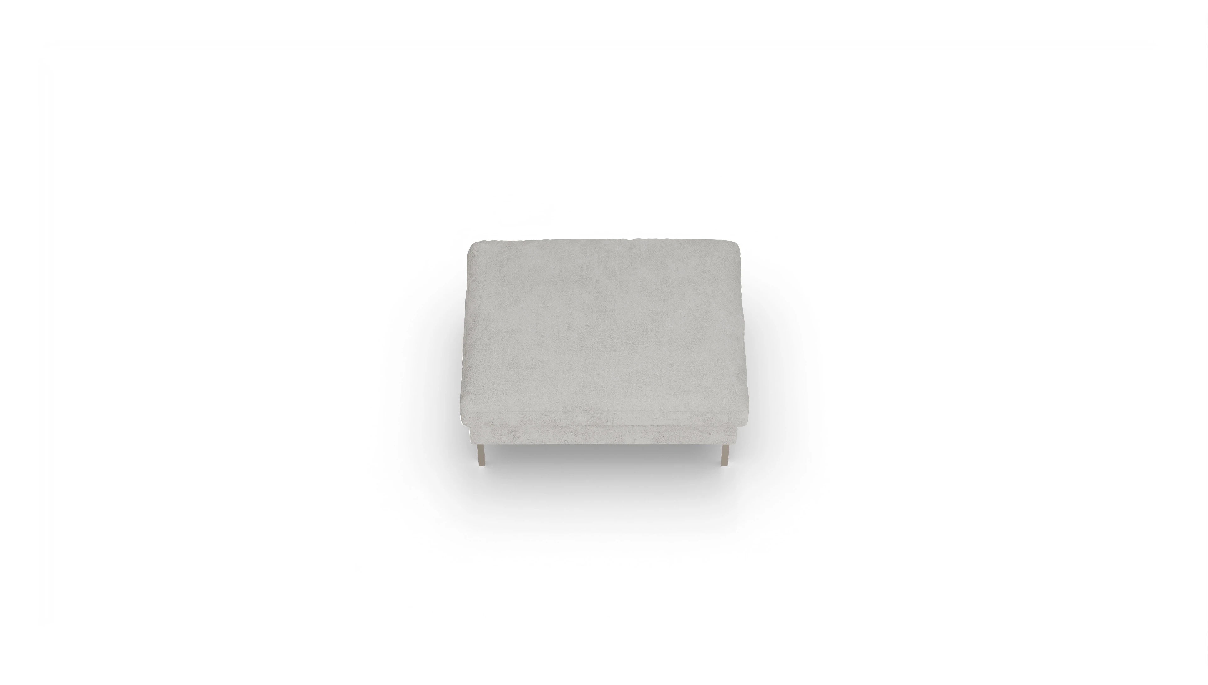 Designer-Hocker Larsen in Stoff Ansicht des Produktes Larsen Hocker in Stoff weiß