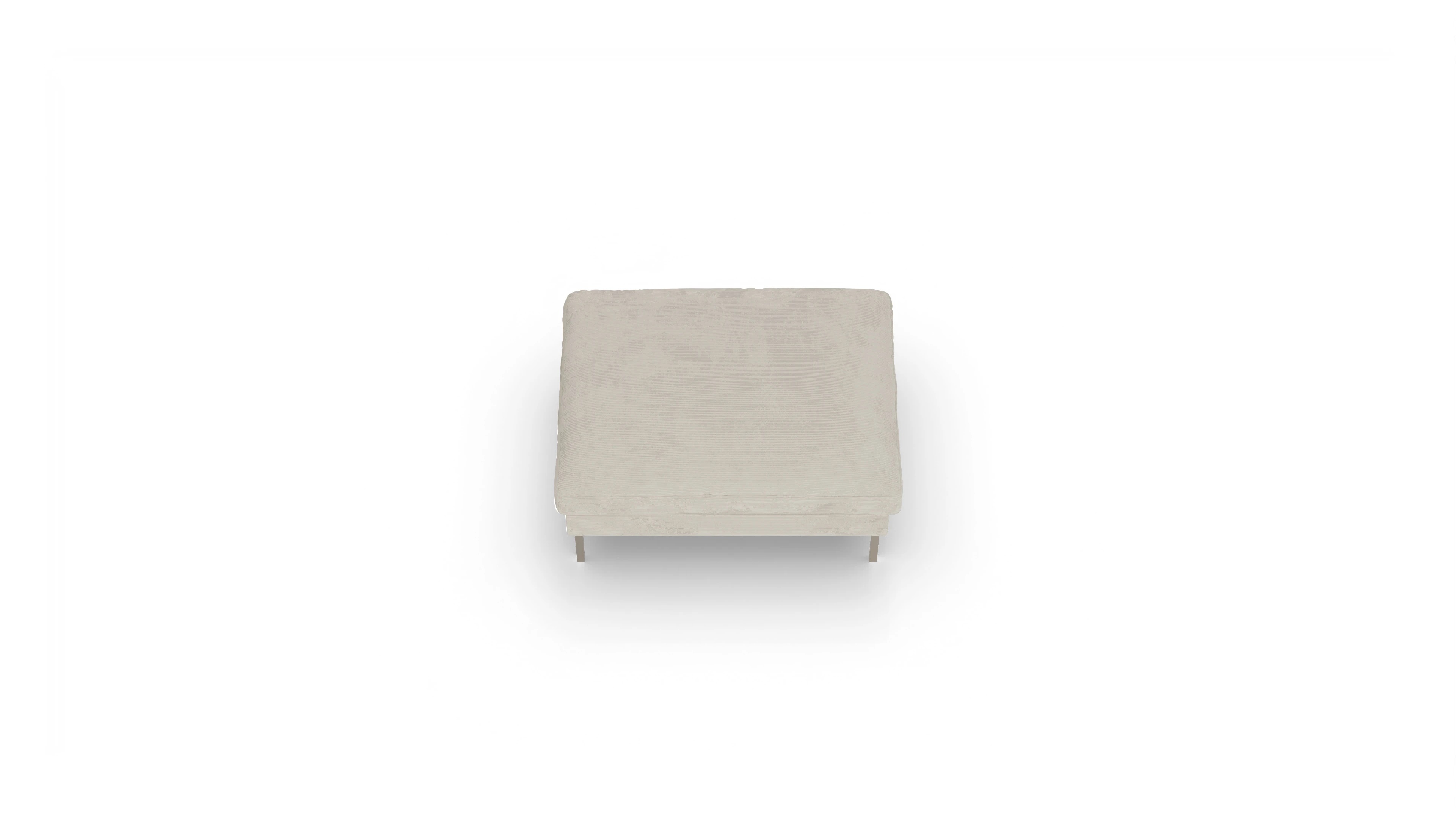 Ansicht des Produktes Larsen Hocker in Cord weiß