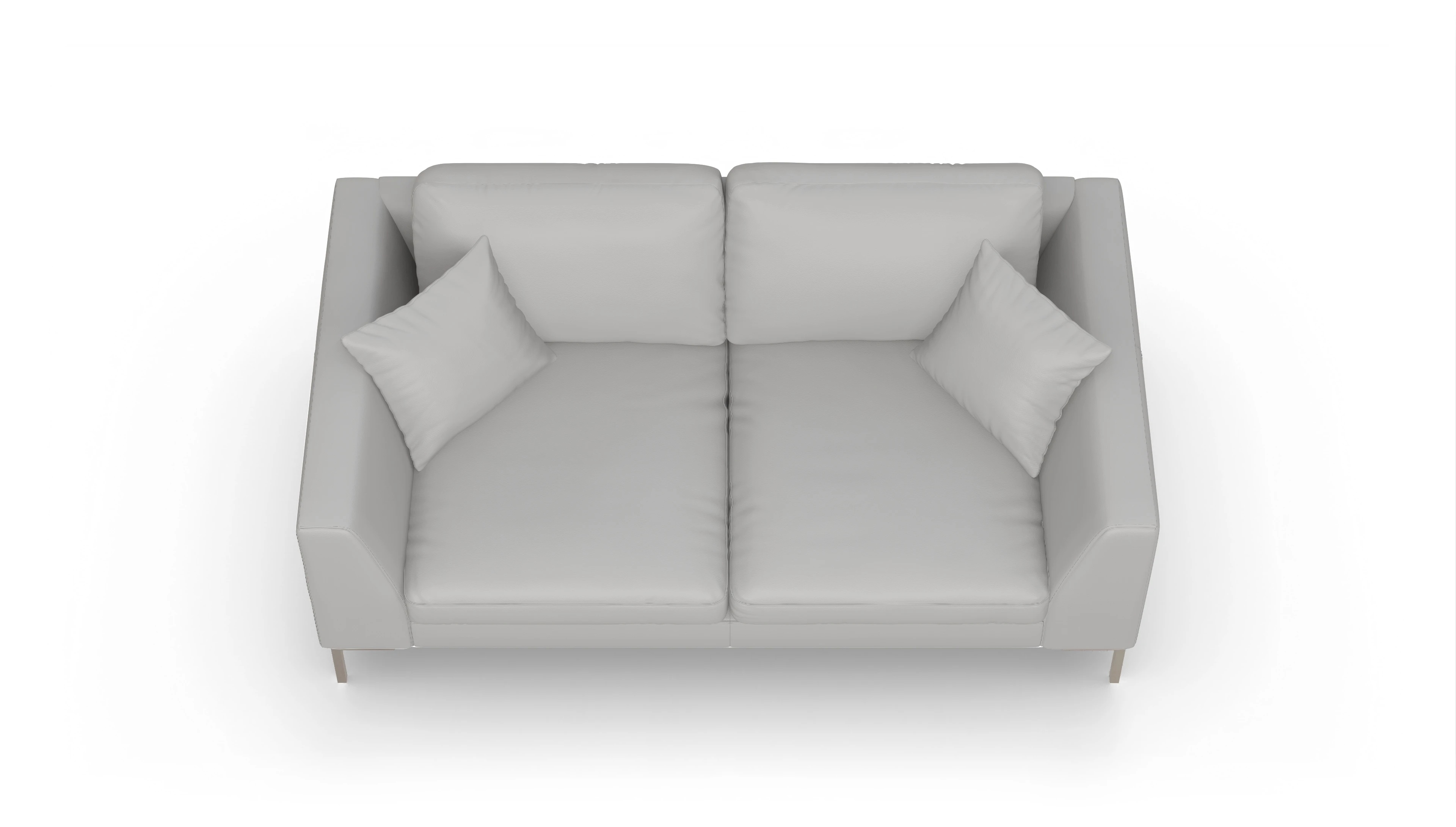 Ansicht des Produktes Larsen 2-Sitzer in Leder weiß