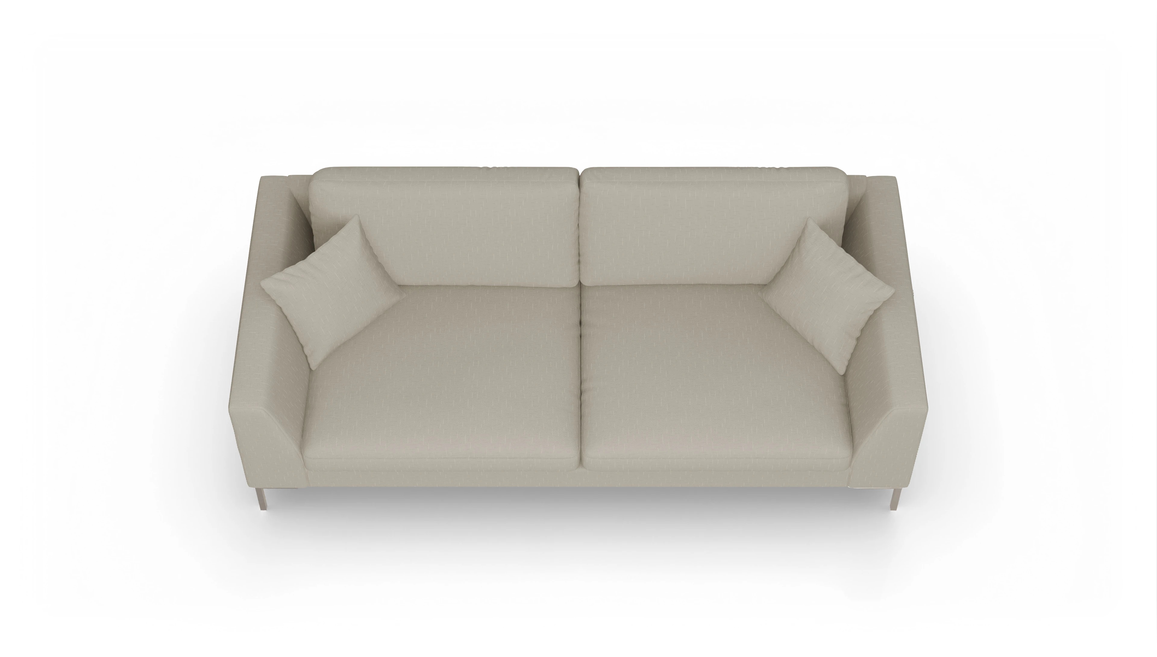 Ansicht des Produktes Larsen 3-Sitzer in Stoff weiß