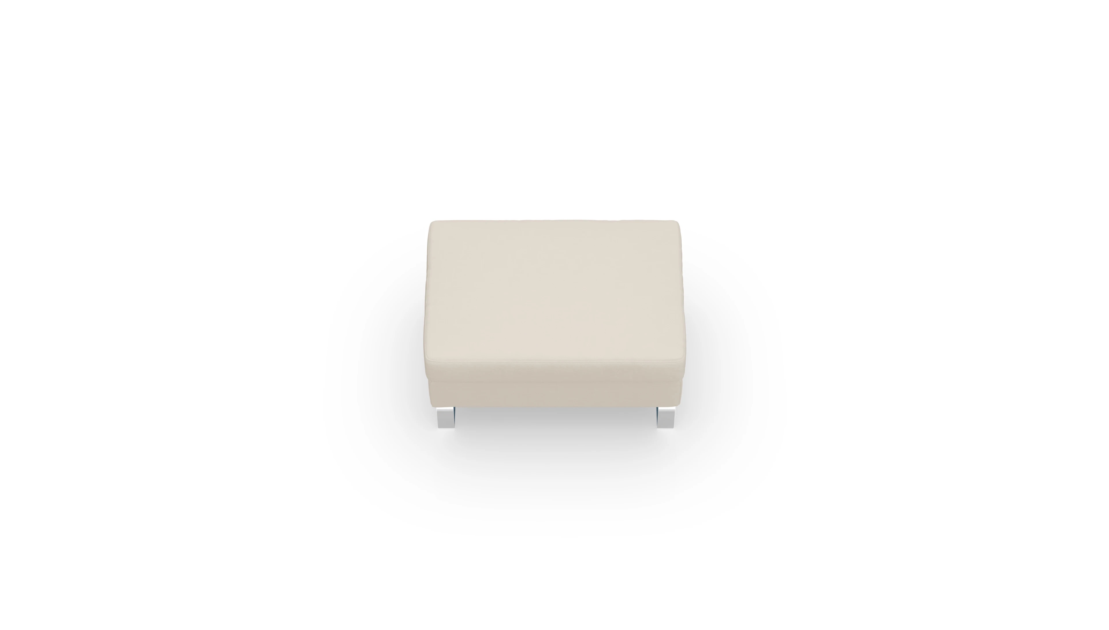 Ansicht des Produktes Cespon Hocker in Leder beige