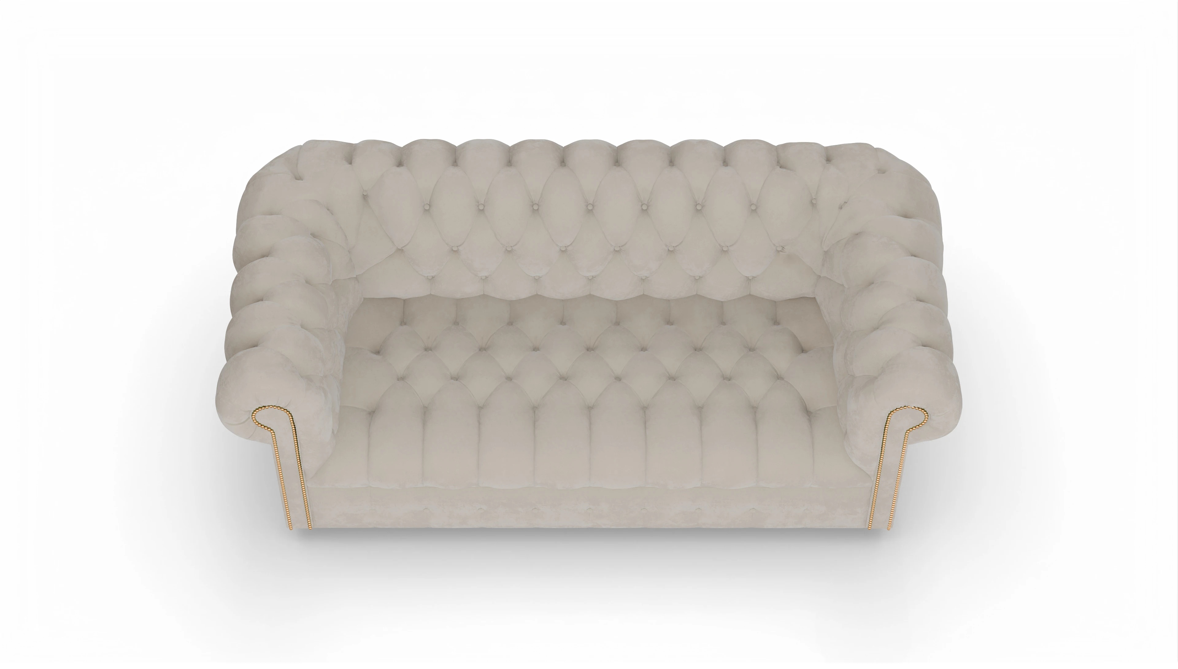 Chesterfield Samtsofa Bingley Ansicht des Produktes Bingley in Samt beige