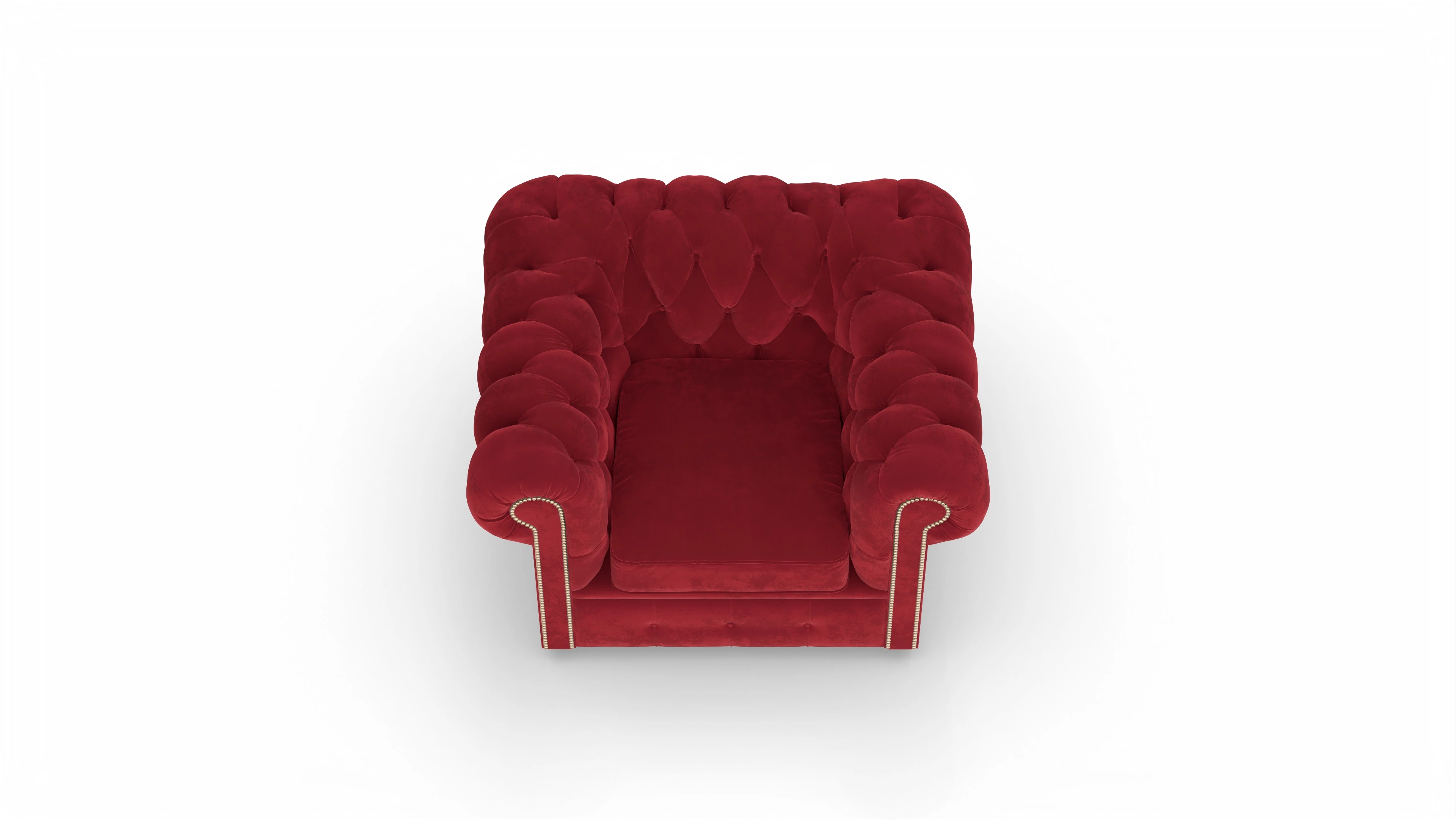 Ansicht des Produktes Brighton in Samt rot