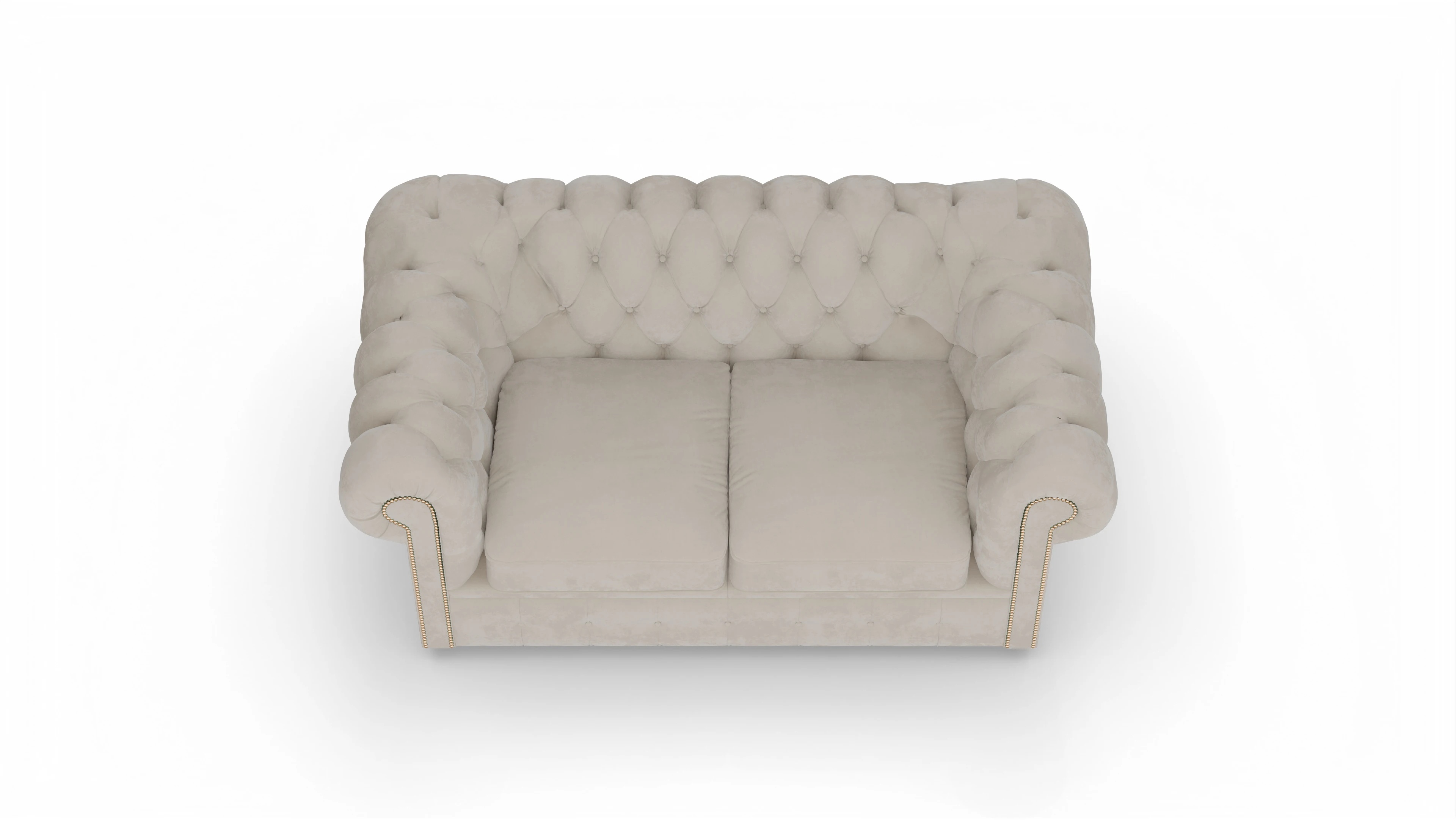 Ansicht des Produktes Brighton 2-Sitzer in Samt beige