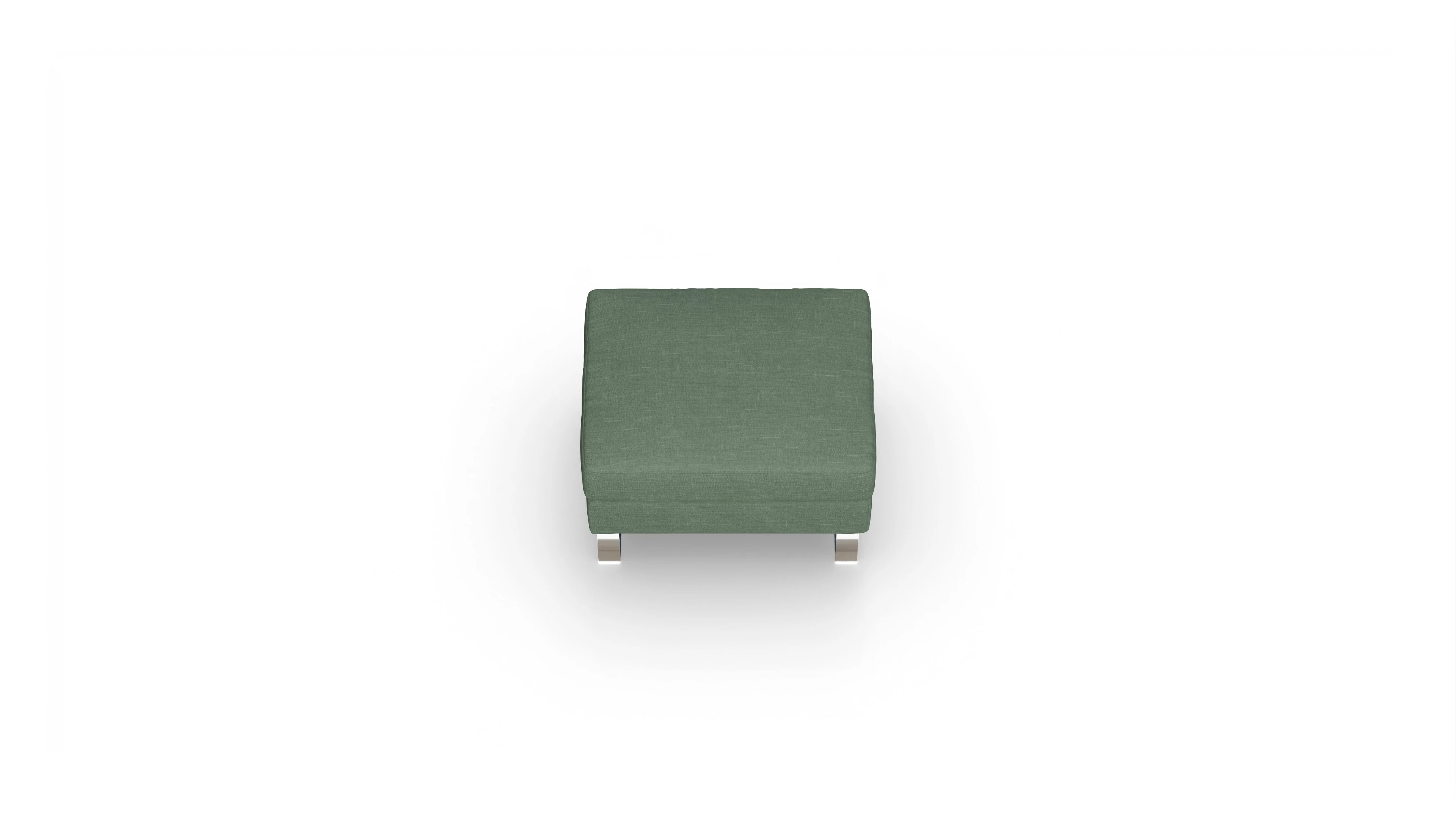 Ansicht des Produktes Cespon Hocker in Stoff grün