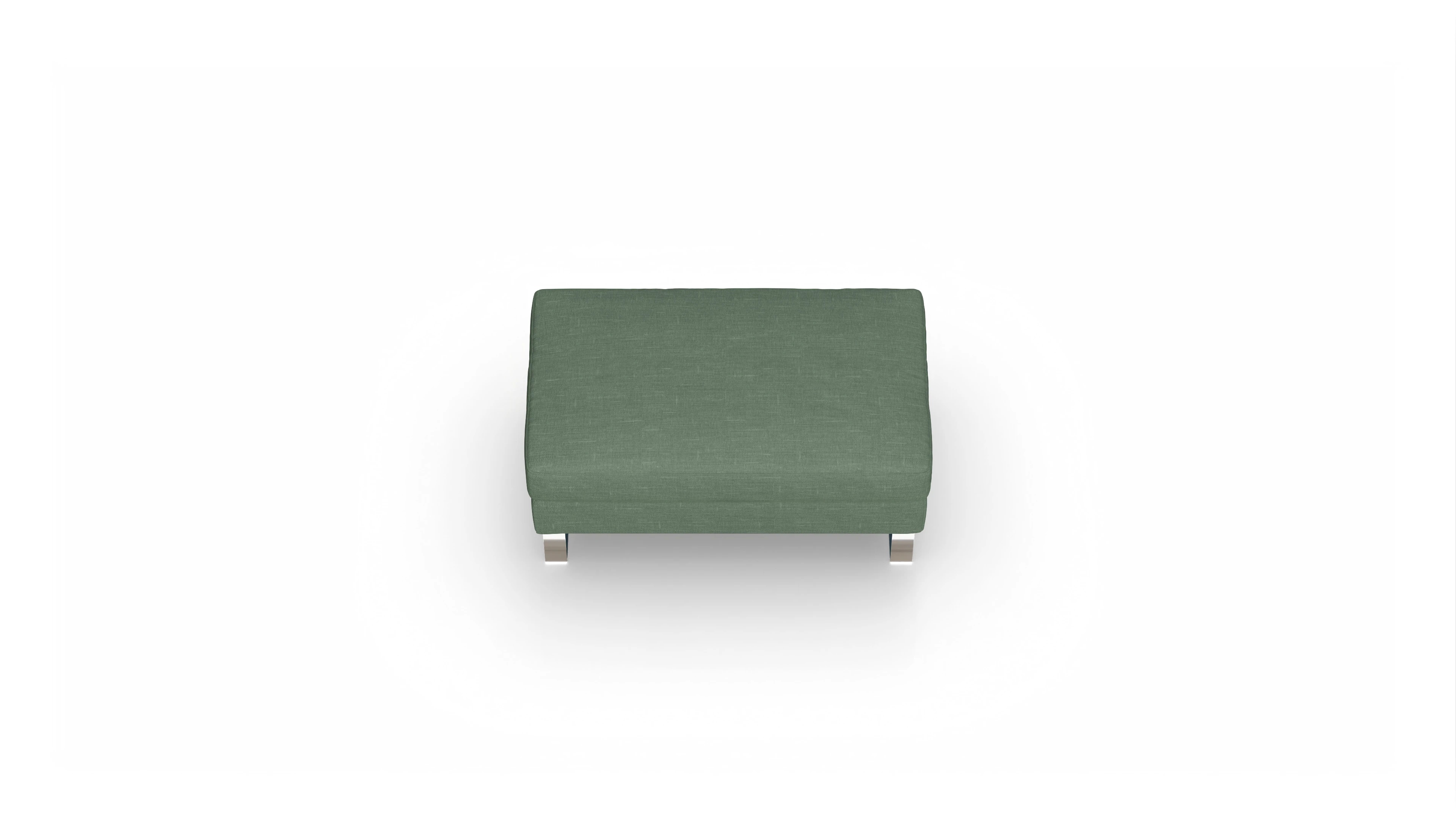 Ansicht des Produktes Cespon Hocker in Stoff grün