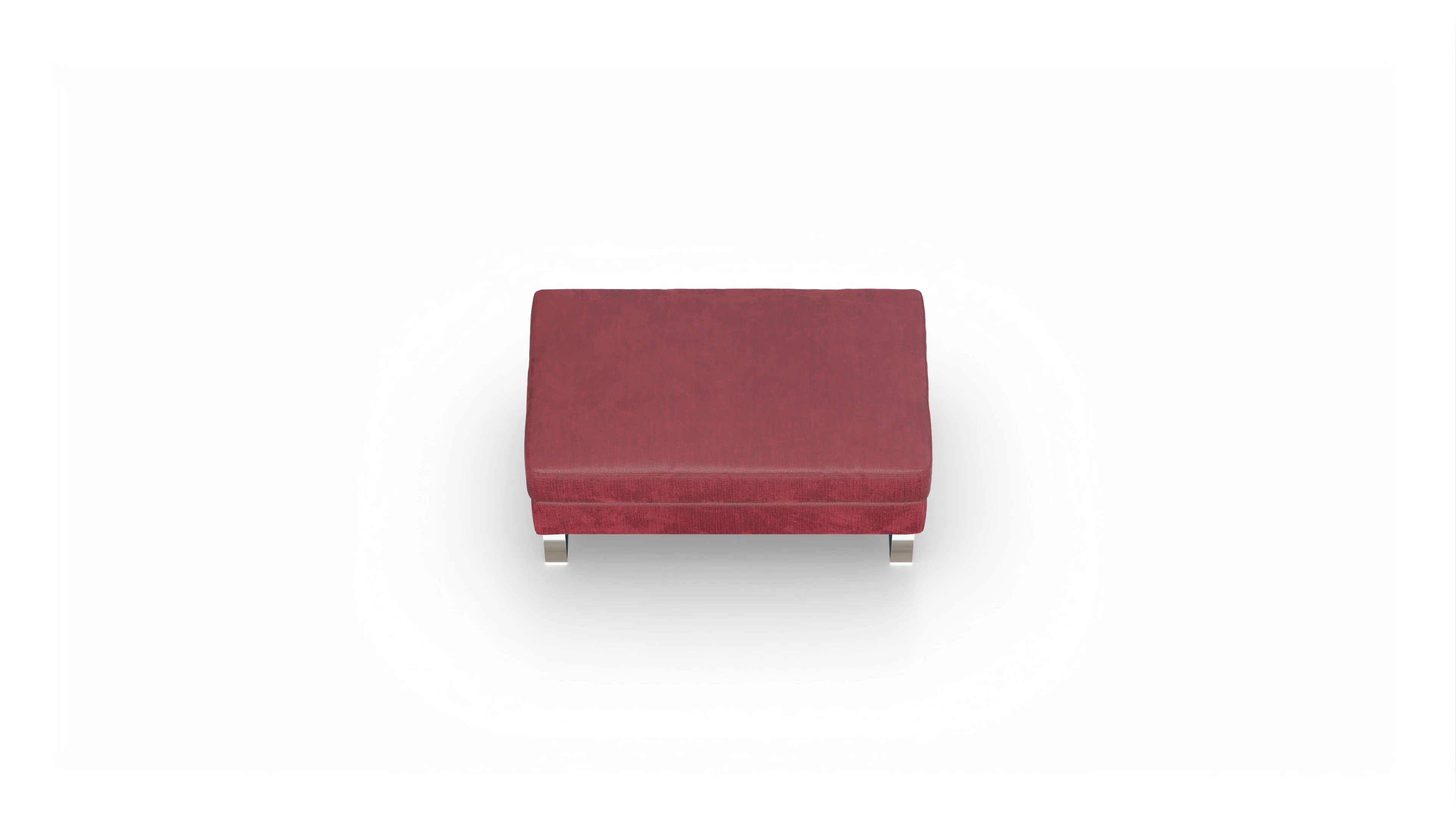 Cespon Stoffhocker Ansicht des Produktes Cespon Hocker in Stoff rot