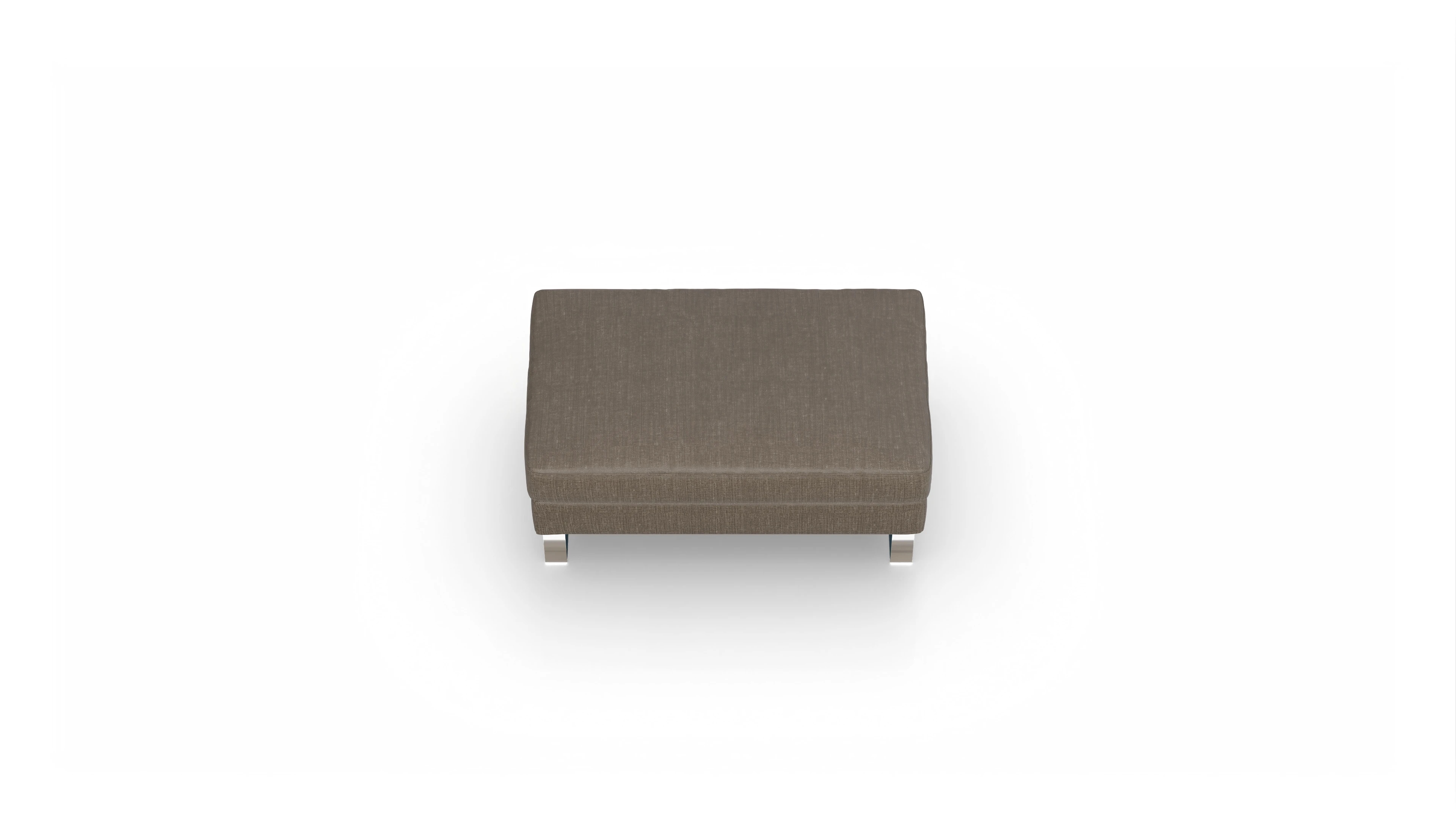 Ansicht des Produktes Cespon Hocker in Stoff braun