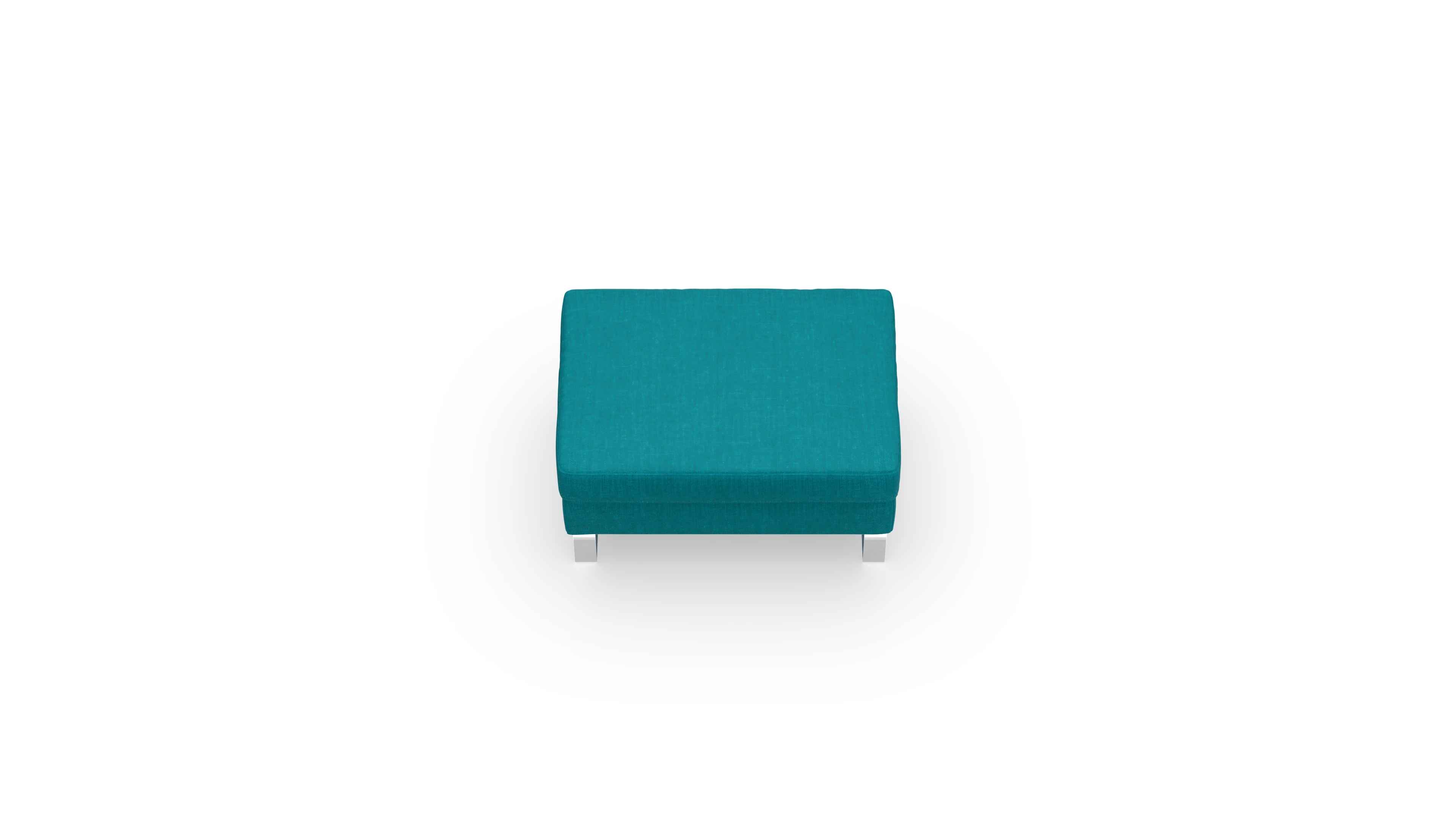 Ansicht des Produktes Cespon Hocker in Stoff blau