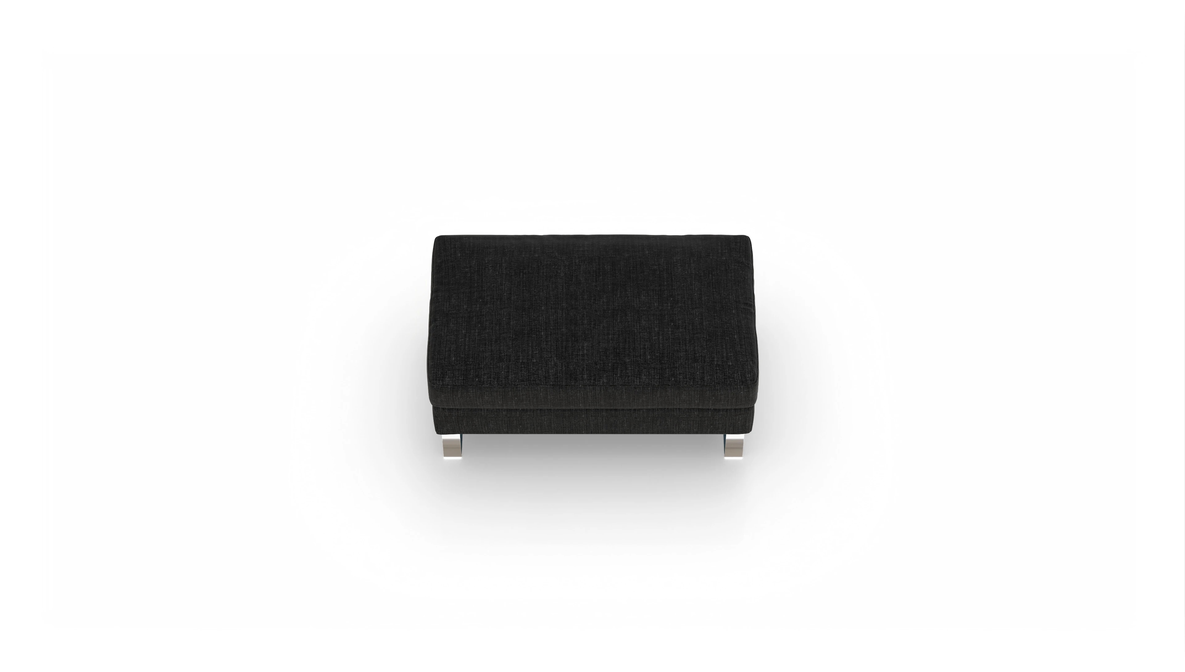 Ansicht des Produktes Cespon Hocker in Stoff schwarz
